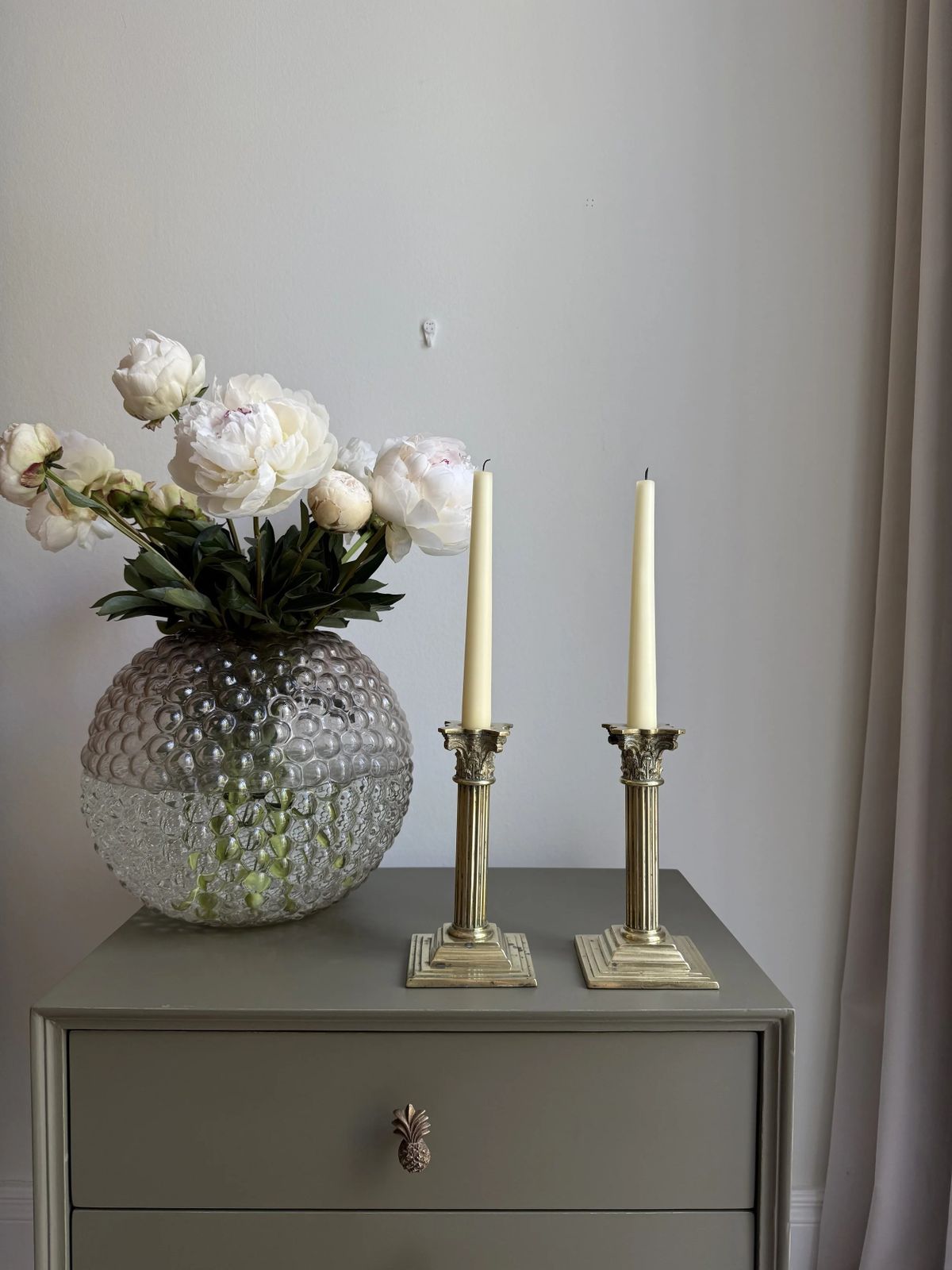 Antique Pair Of Corinthian Candle Holders photo furniture