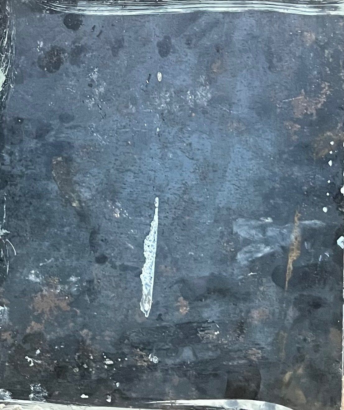 Antique Italian Oil On Copper Painting Of Saint Agatha – After Andrea Vaccaro photo Art