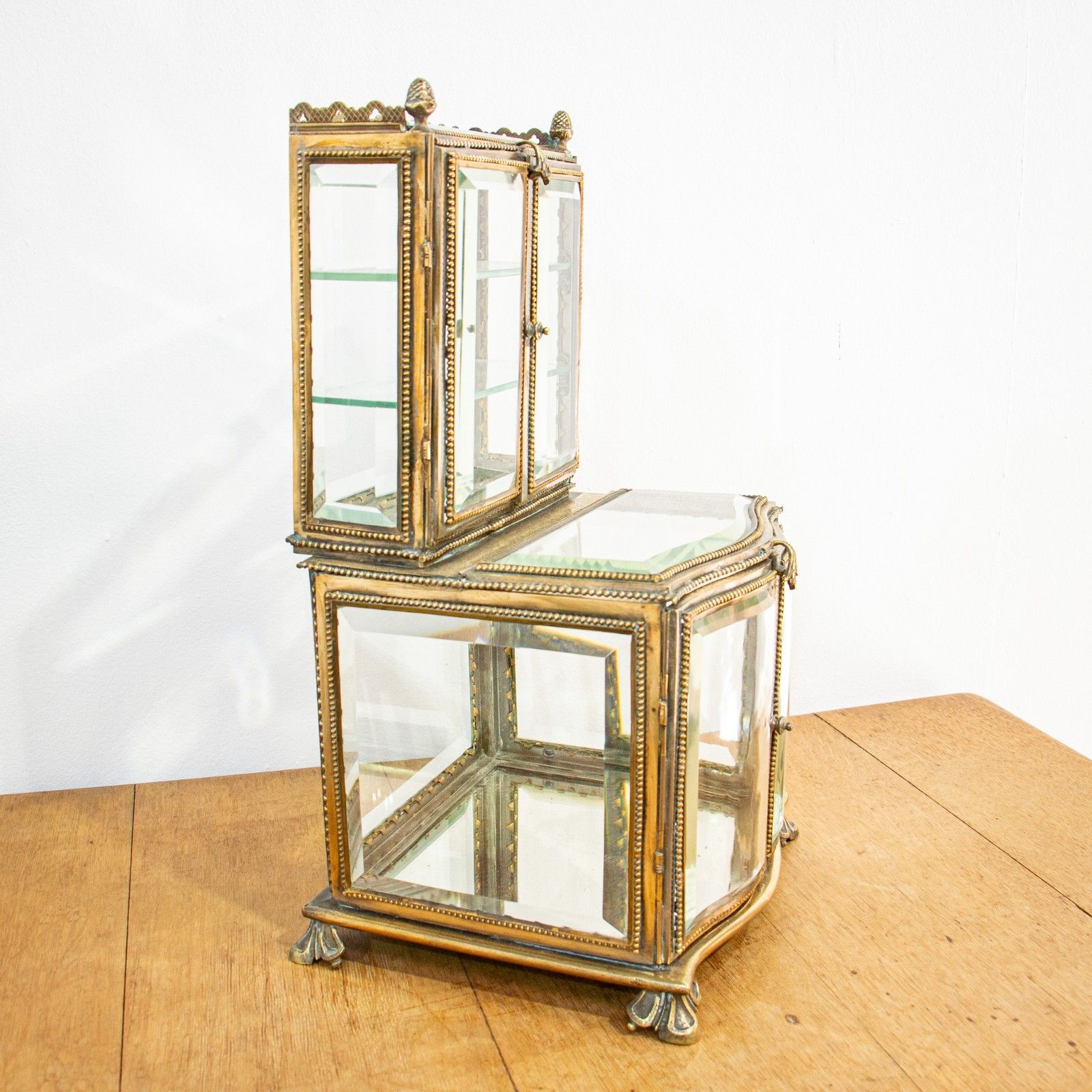 Fine Quality French 19th Century Glass Showcase Casket photo for sale