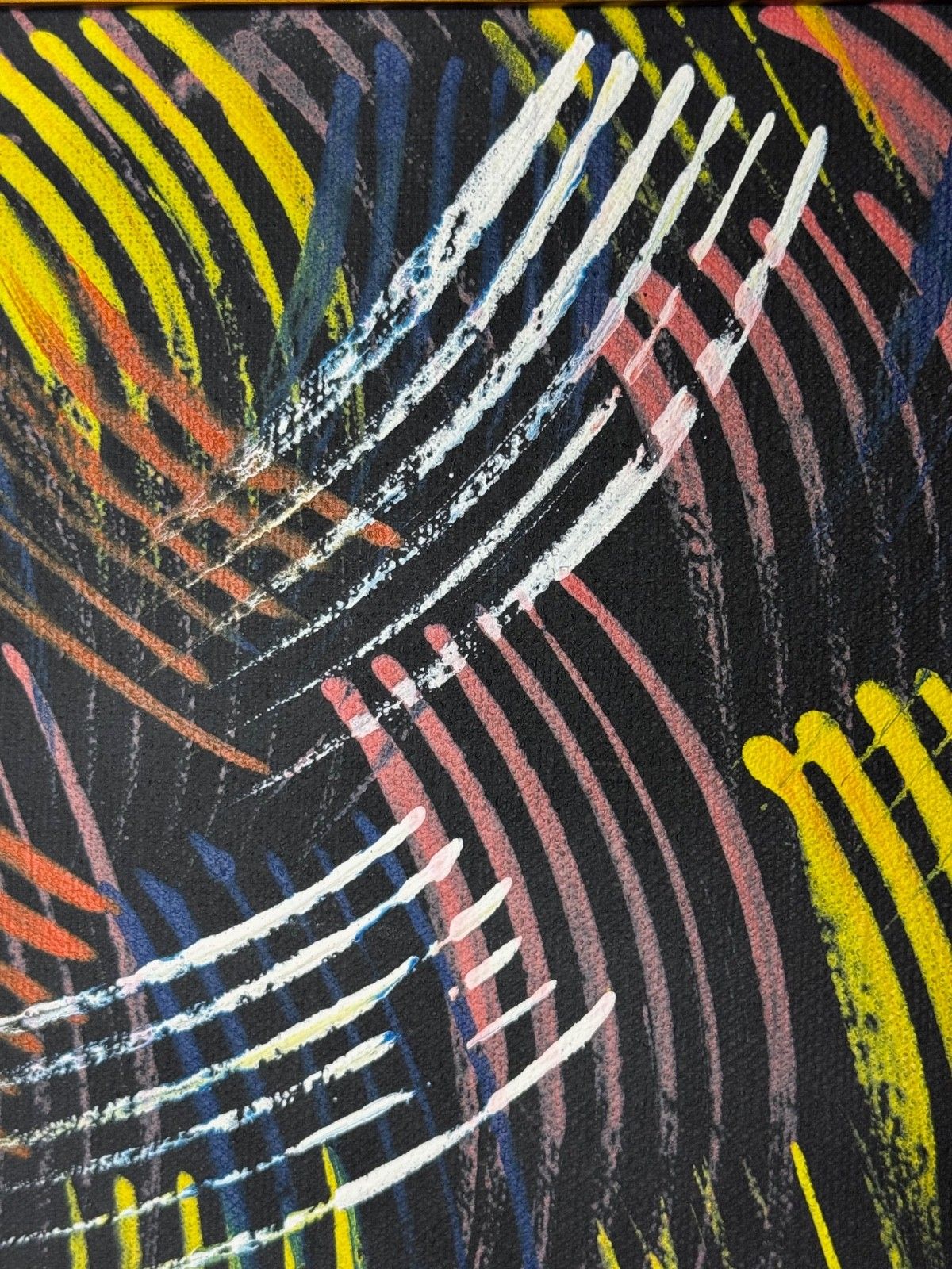 photo vintage Huge Painting 🔥 Fire Dreaming By Jean Hudson Nampijinpa C2005