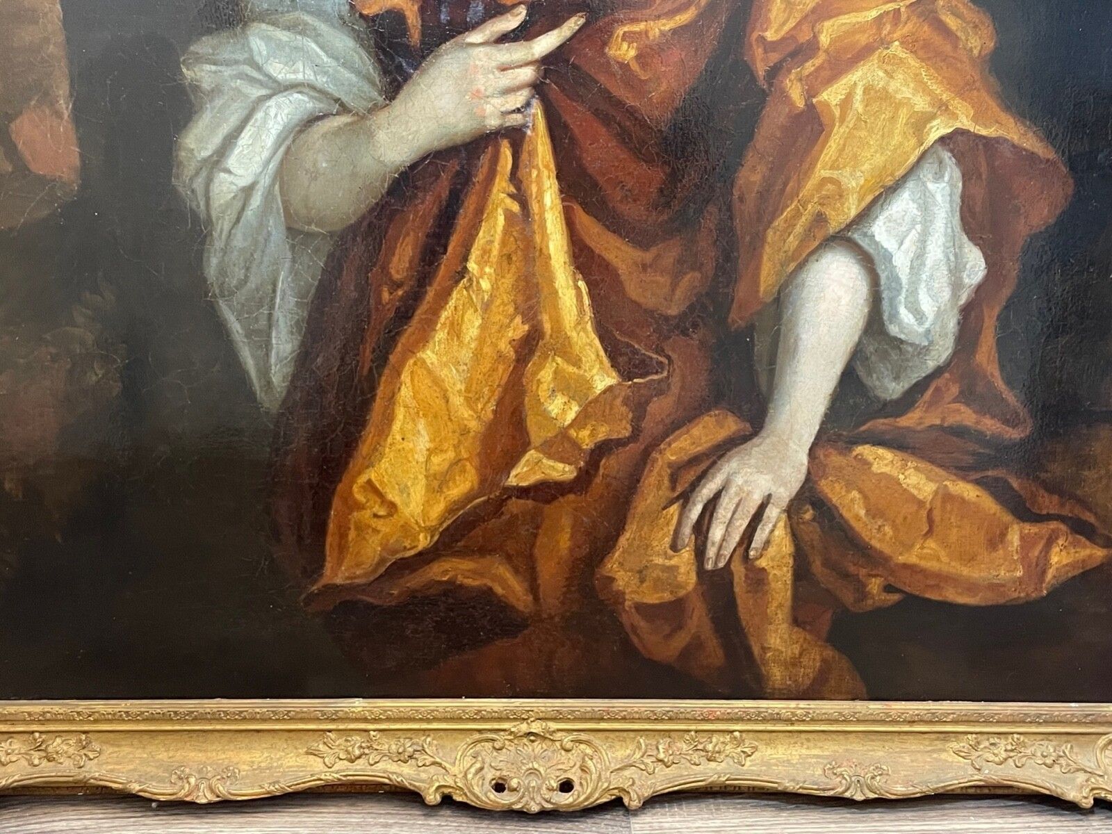 Groot 17e-eeuws olieverfportret Elizabeth Countess Of Westmorland Circle Of Godfrey Kneller photo Kunst