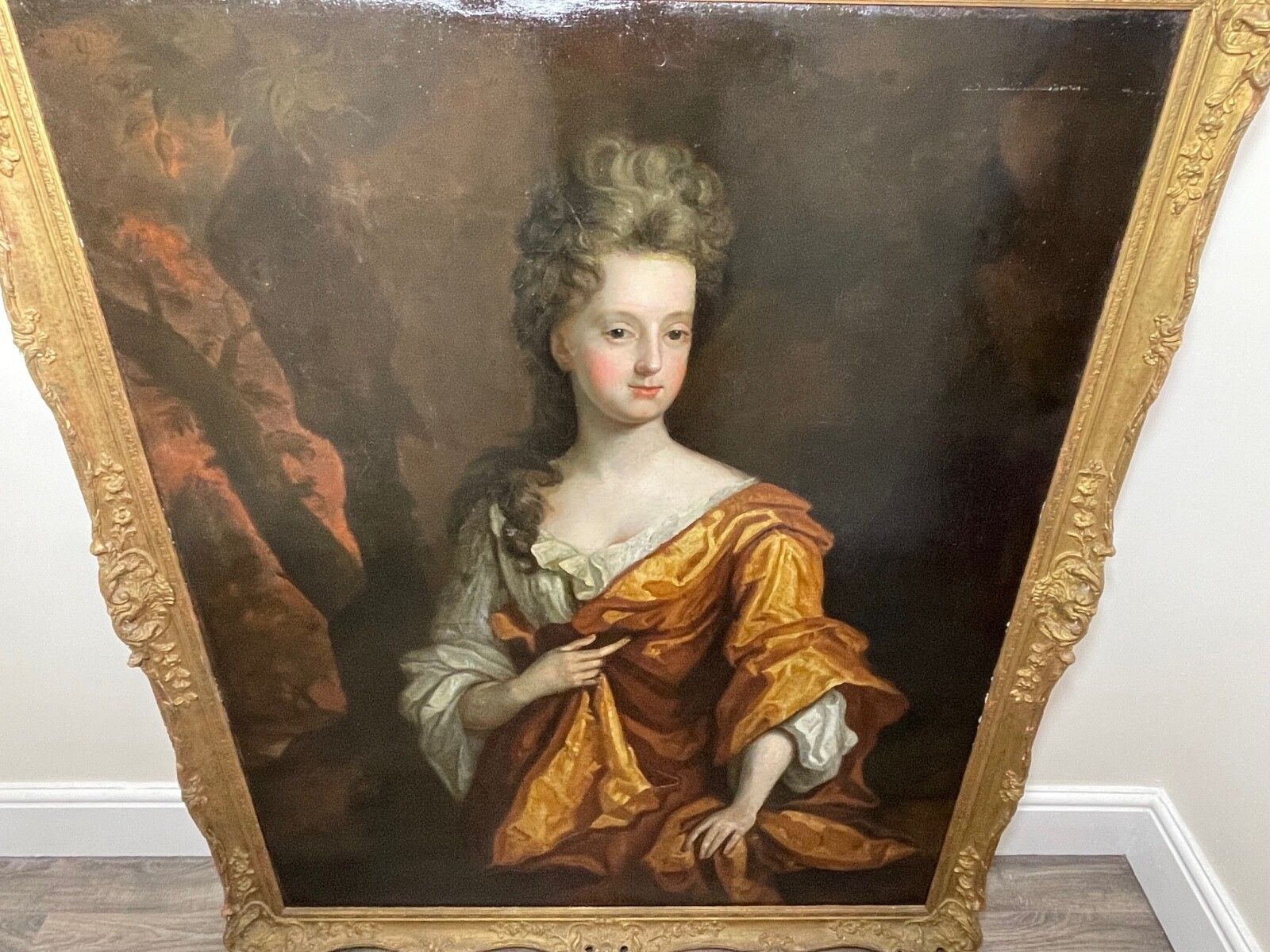 photo vintage Huge 17th Century Oil Portrait Elizabeth Countess Of Westmorland Circle Of Godfrey Kneller