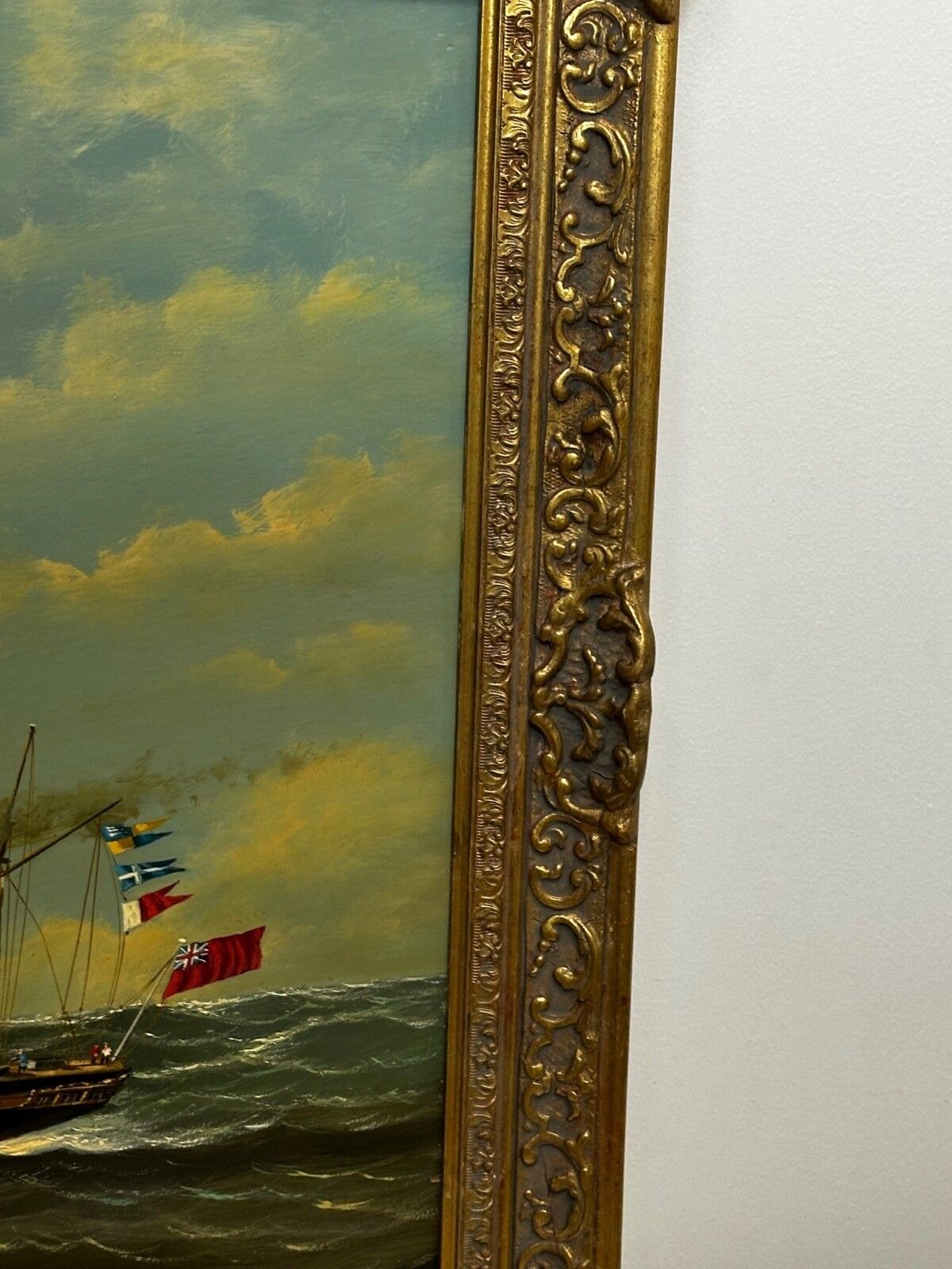 Large Historic Oil Painting Ss Great Britain Steamship By Salvatore Colacicco photo Art