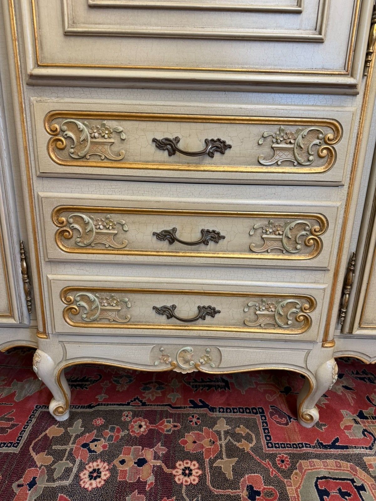photo buy Stunning French Rococo Style Five Door Carved Armoire/Wardrobe