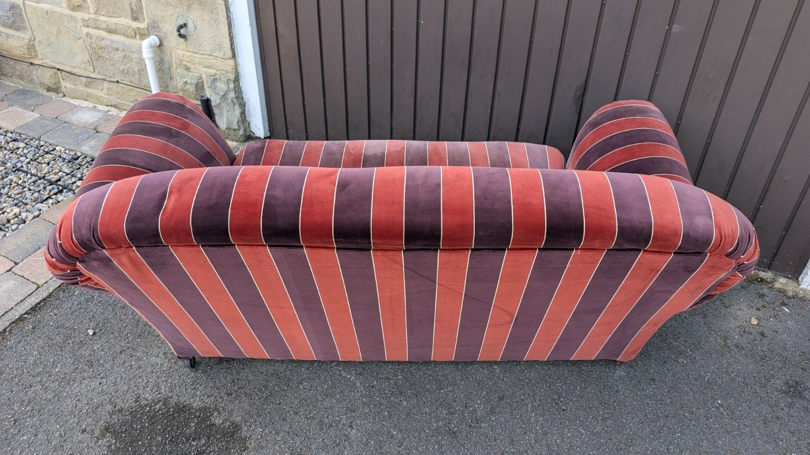 photo for sale Vintage Drop Arm End Small Two Seater Sofa Chaise Longue