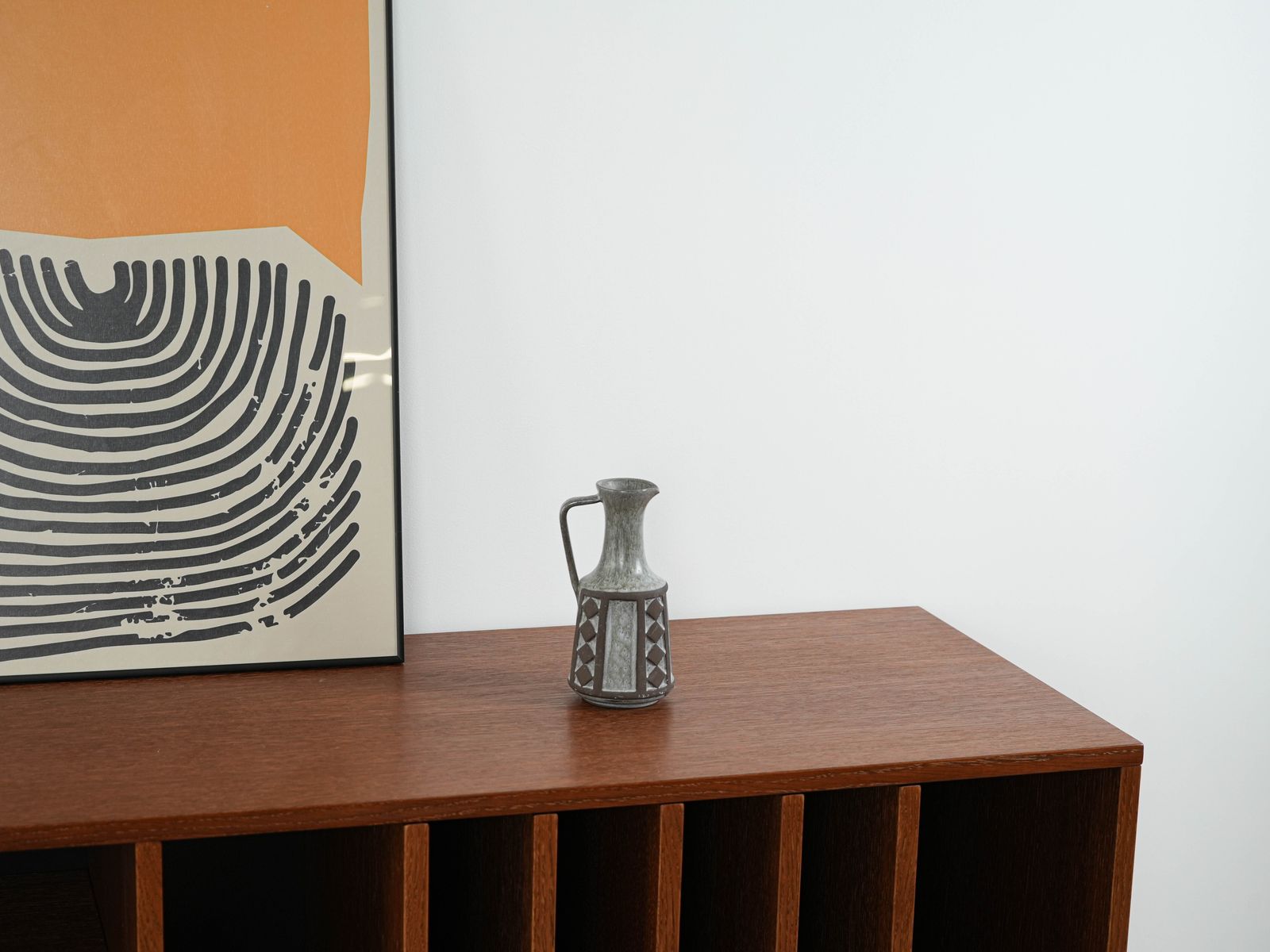 Vase en céramique grise, design danois, années 1970, fabriqué par Frank Keramik photo furniture