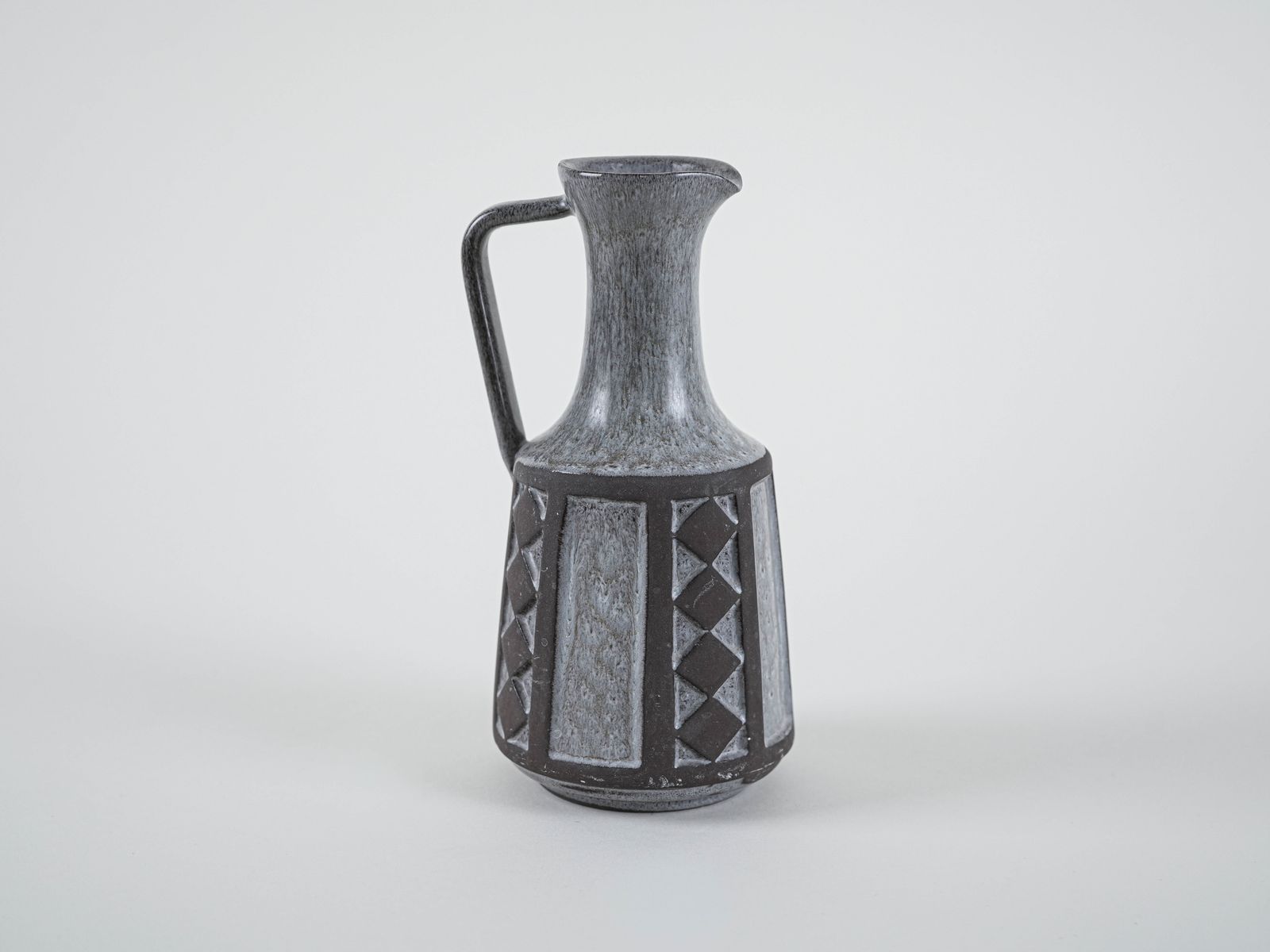 Vase en céramique grise, design danois, années 1970, fabriqué par Frank Keramik photo Décoration