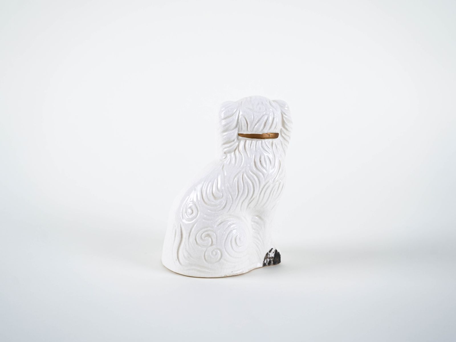 Porseleinen hondenbeeldje, Engelse stijl, ca. jaren 1960, vervaardigd door Beswick England photo vintage