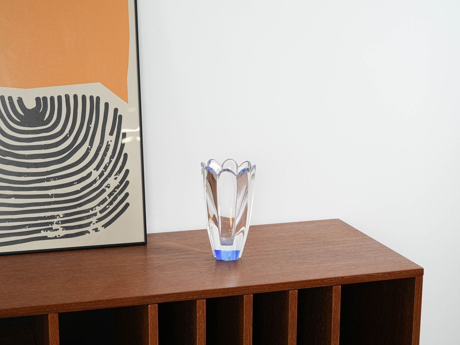 Mayflower glazen vaas, Zweeds design, jaren 1960, ontwerper: Jan Johansson, fabrikant: Orrefors photo furniture
