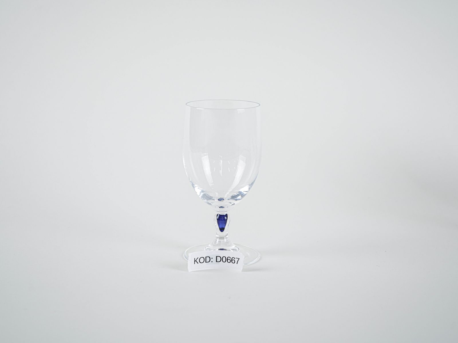 Woonaccessoires Set Venise Saphir glazen, Frans design, jaren 1970, geproduceerd door Cristal d'Arques photo