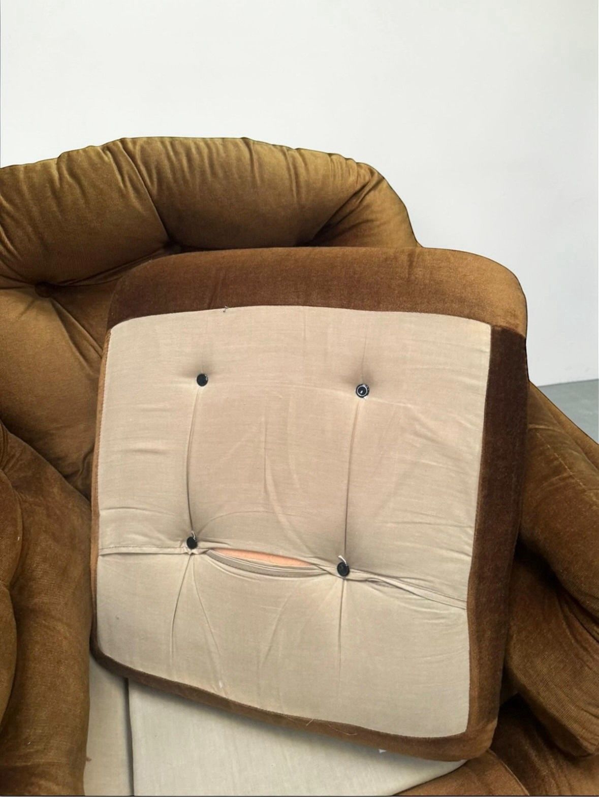 Pair Of Mid Century Vono Armchairs Art Deco Style C1950s Rare photo 595.0