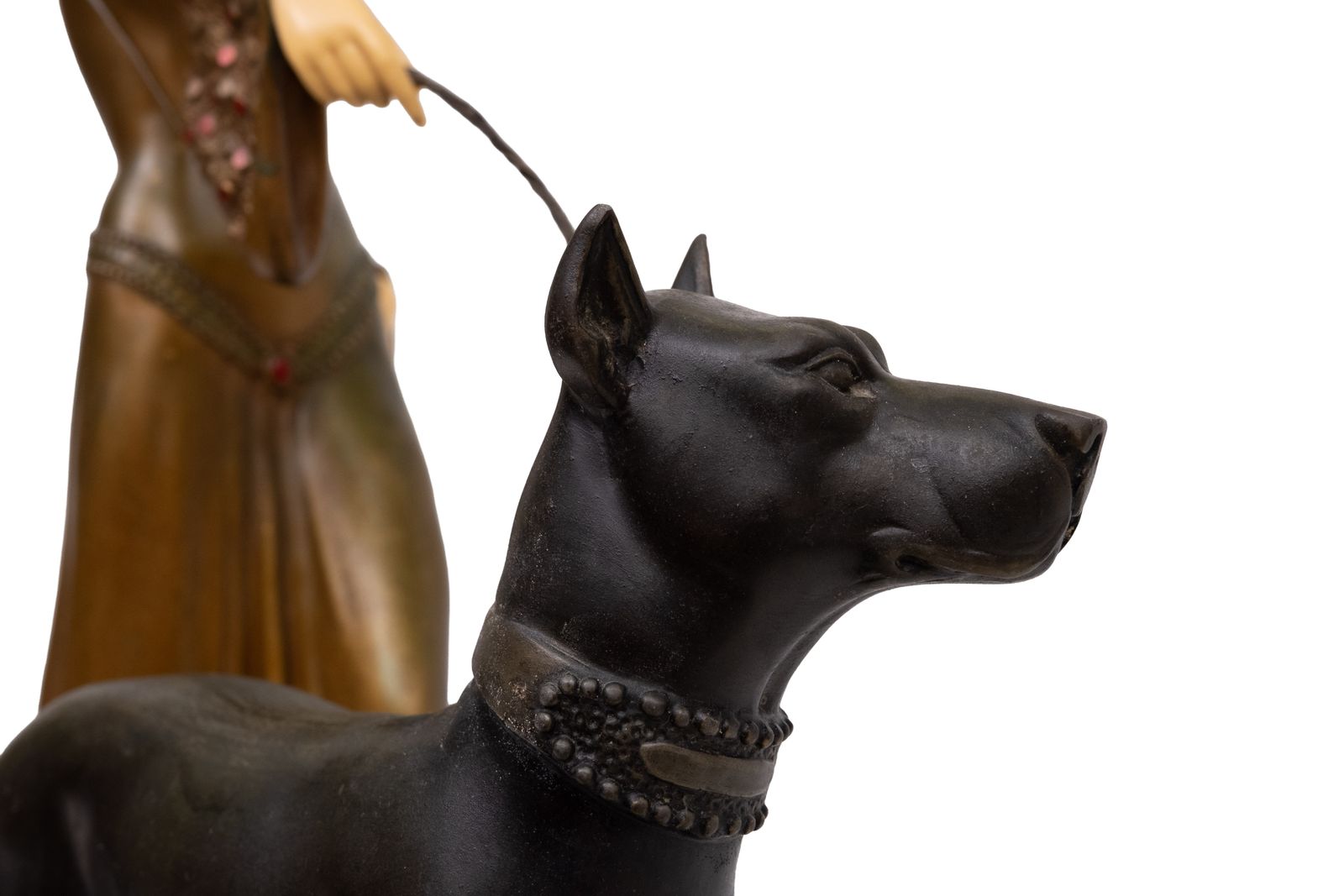 Large Impressive Art Deco Statue, “The Guardian” By Georges Gori 1920s France photo vinterior