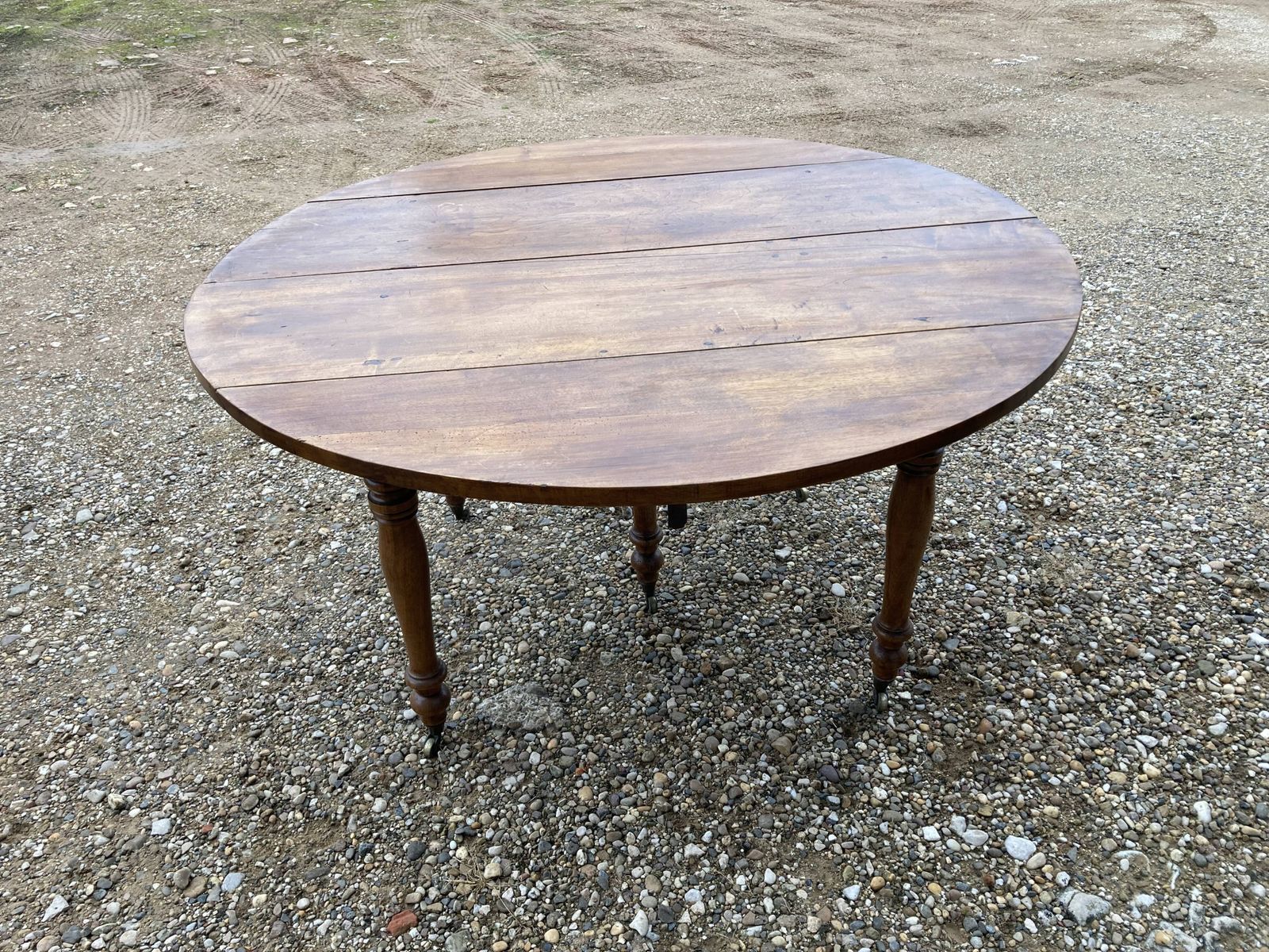 Page 1 Of 13 Round Walnut Table Of 130 Cm In Diameter. photo for sale