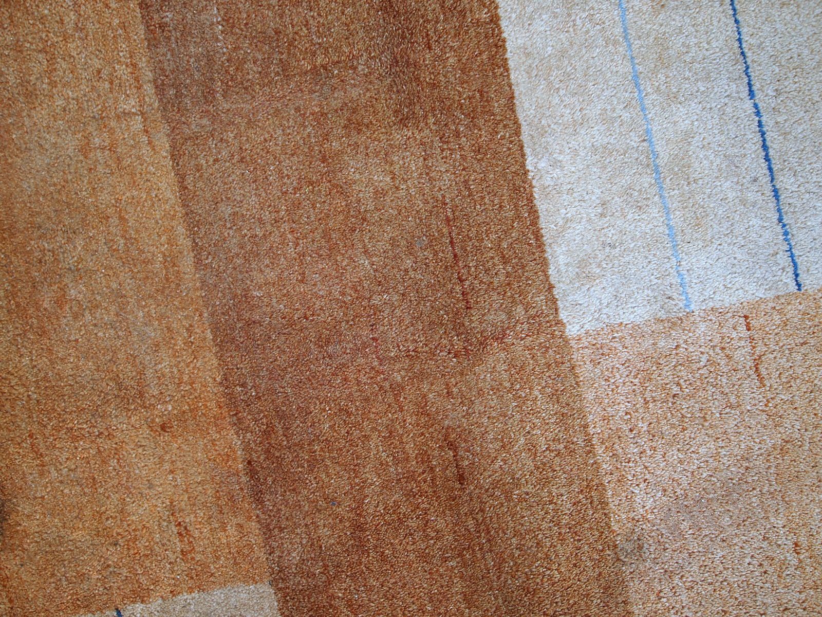 Handmade Vintage Geometric Wool Rug — 6'5" × 9'8" — 1980s photo buy