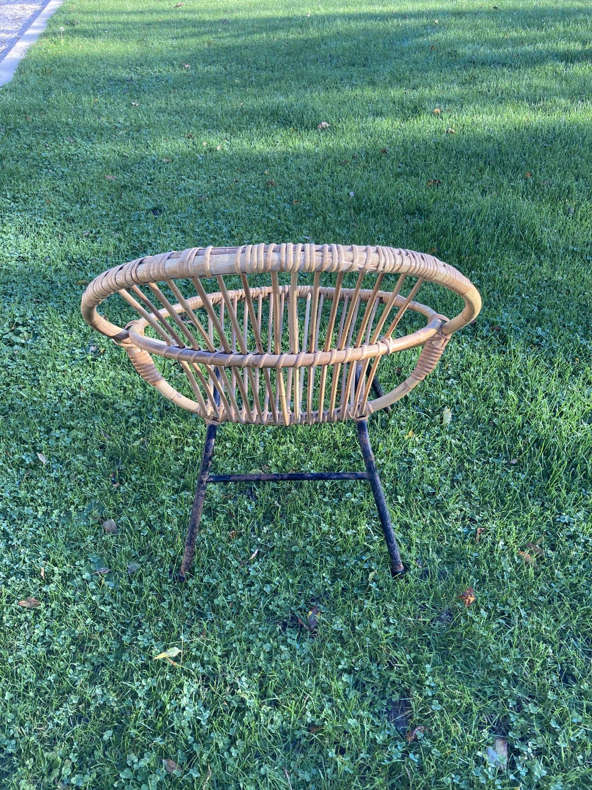 Dirk Van Sliedregt Rattan Armchair For Rohe Noordewolde 60s. photo 100.0