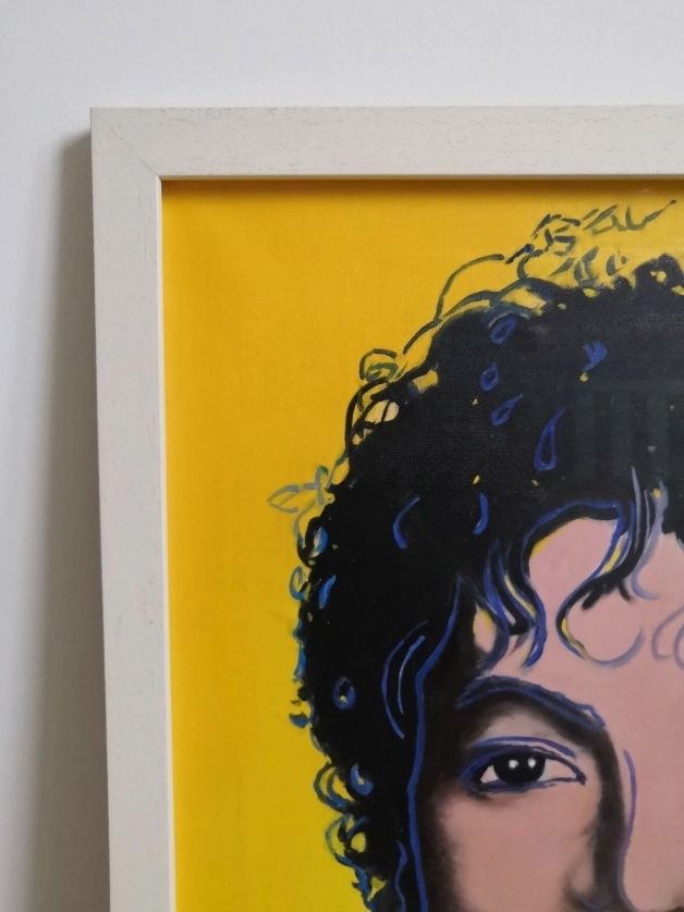 photo for sale Michael Jackson Andy Warhol Style Oil Painting. Pop Art Reproduction Copy