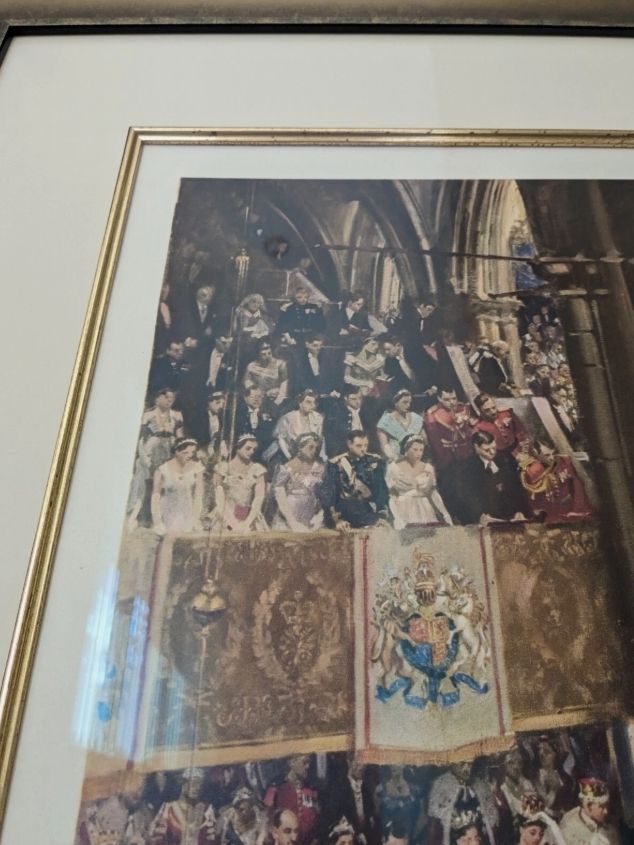 Terence Cuneo Signed Queen Elizabeth II Coronation Print. 106cm X 86cm Framed photo buy