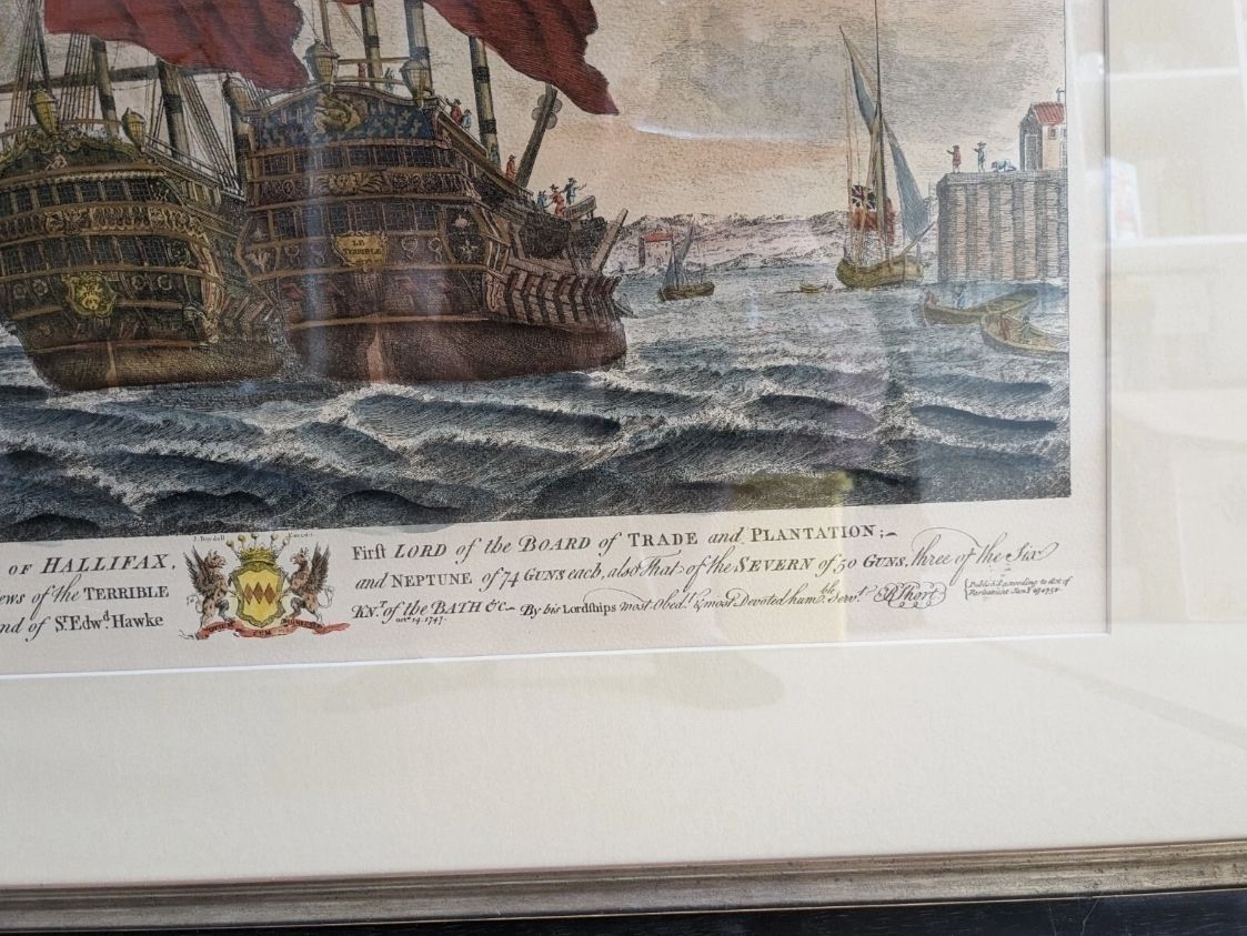 View Of The 'Terrible', 'Neptune' & 'Severn'r. Shortprint. British Royal Navy photo 500.0