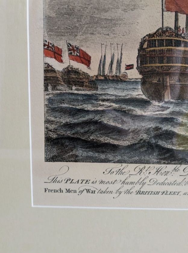 photo vintage View Of The 'Terrible', 'Neptune' & 'Severn'r. Shortprint. British Royal Navy