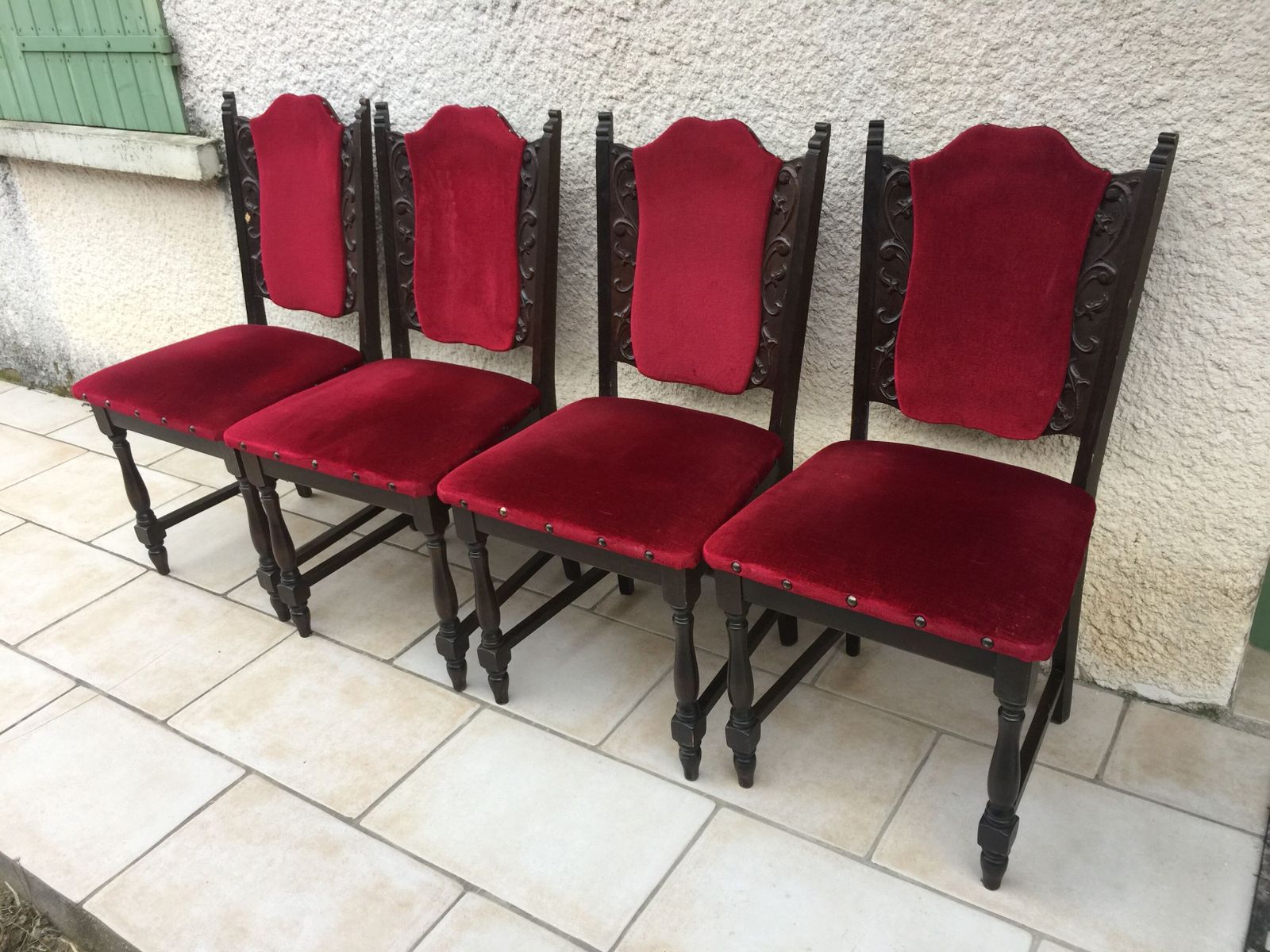 Set Of 4 Monasteries Chairs., Mid 20th Century photo furniture