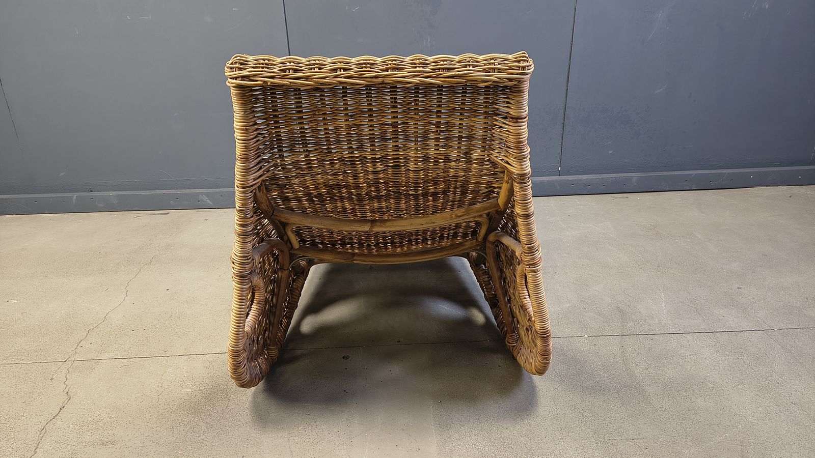 Vintage Wicker Chaise Longue, 1980s photo Furniture