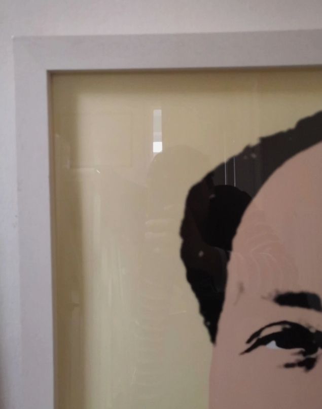 Framed Chairman Mao Warhol Print. 80cm X 90cm. Special Edition Sunday B photo 850.0