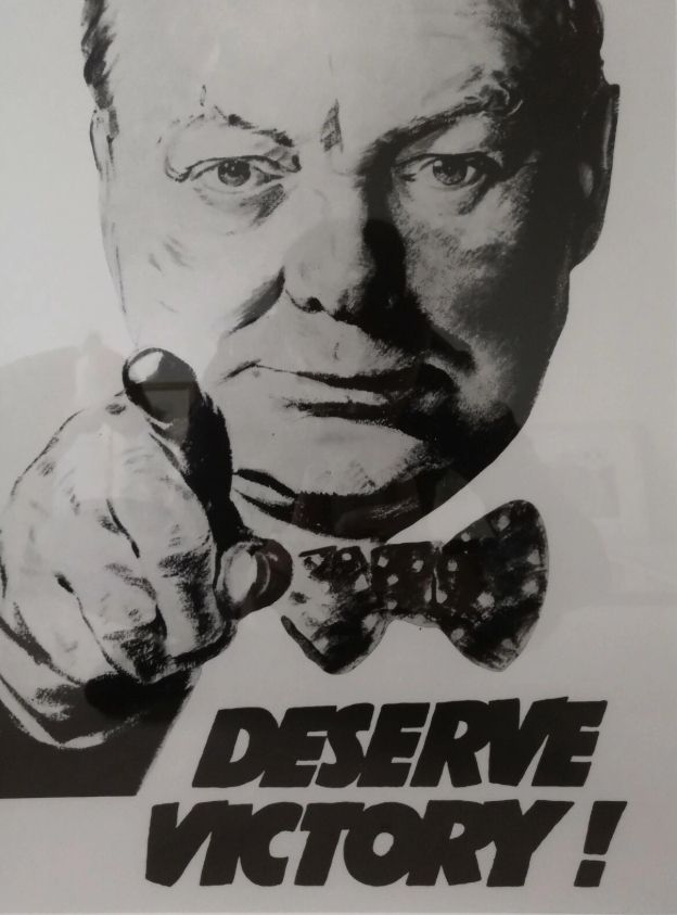 Winston Churchill Deserve Victory Print Framed photo furniture
