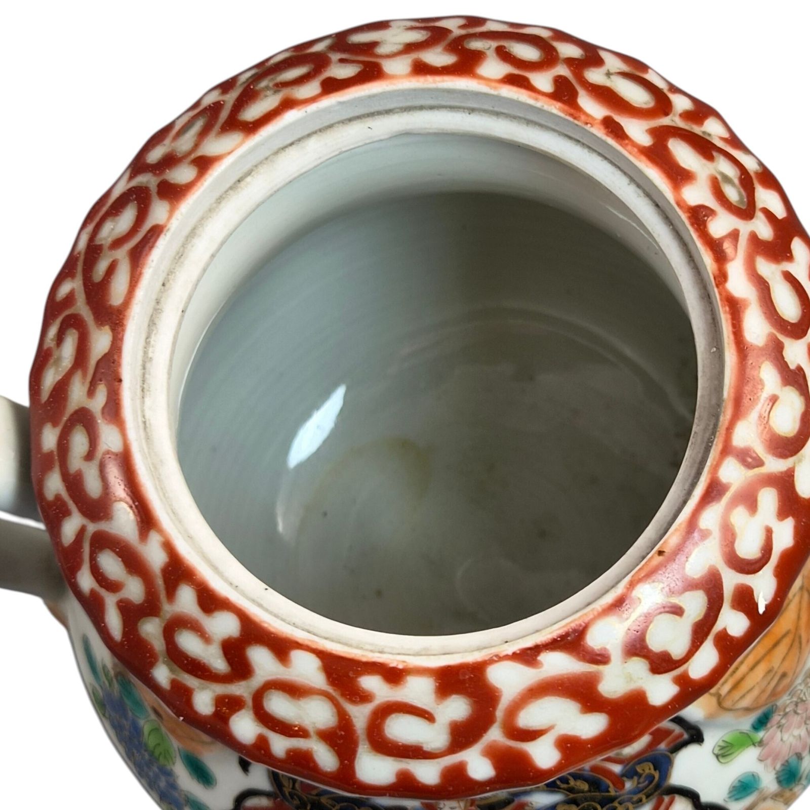 Antiek Japans Imari suikerpot, Hichozan Fukagawa, Meiji-periode photo vintage