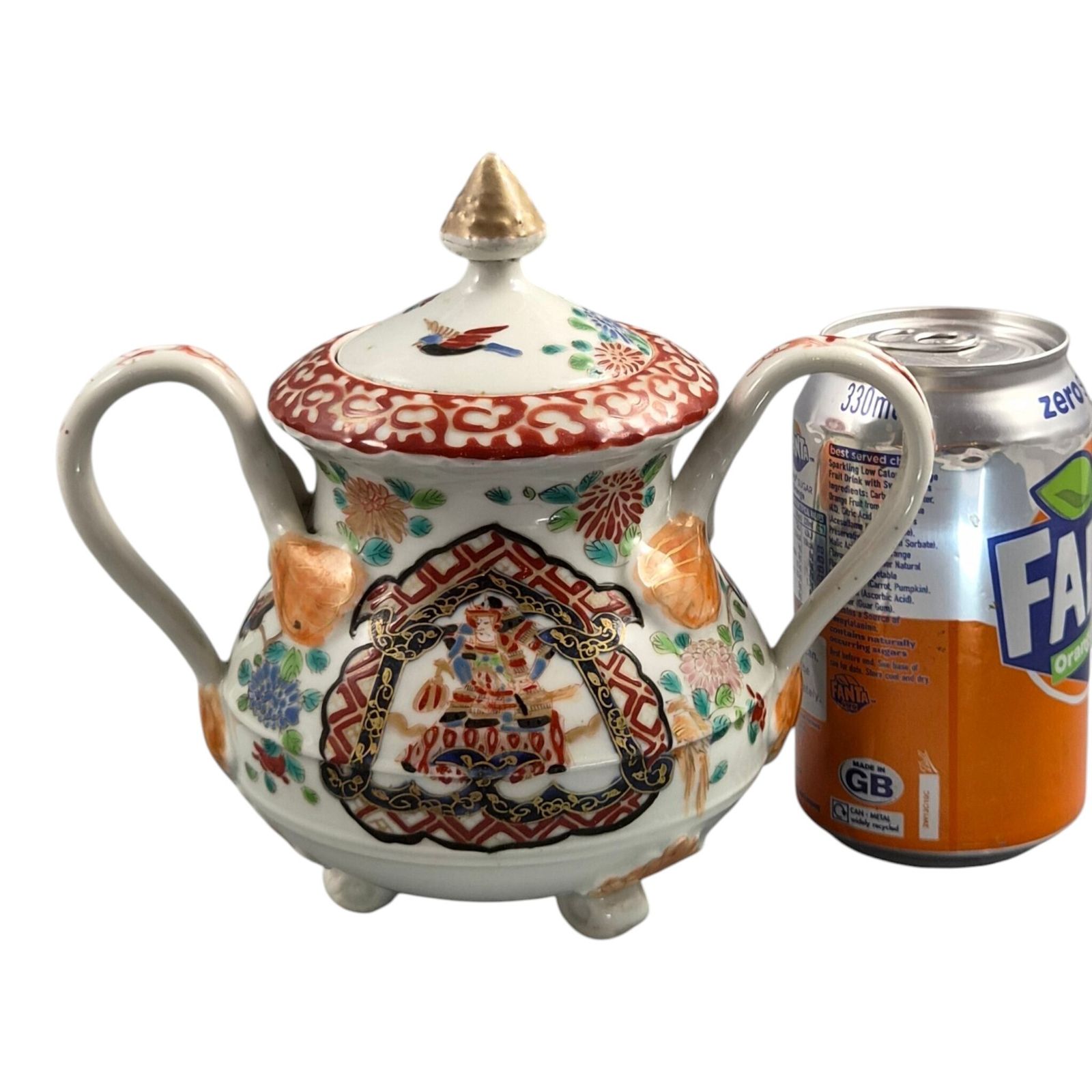 450.0 Antiek Japans Imari suikerpot, Hichozan Fukagawa, Meiji-periode photo