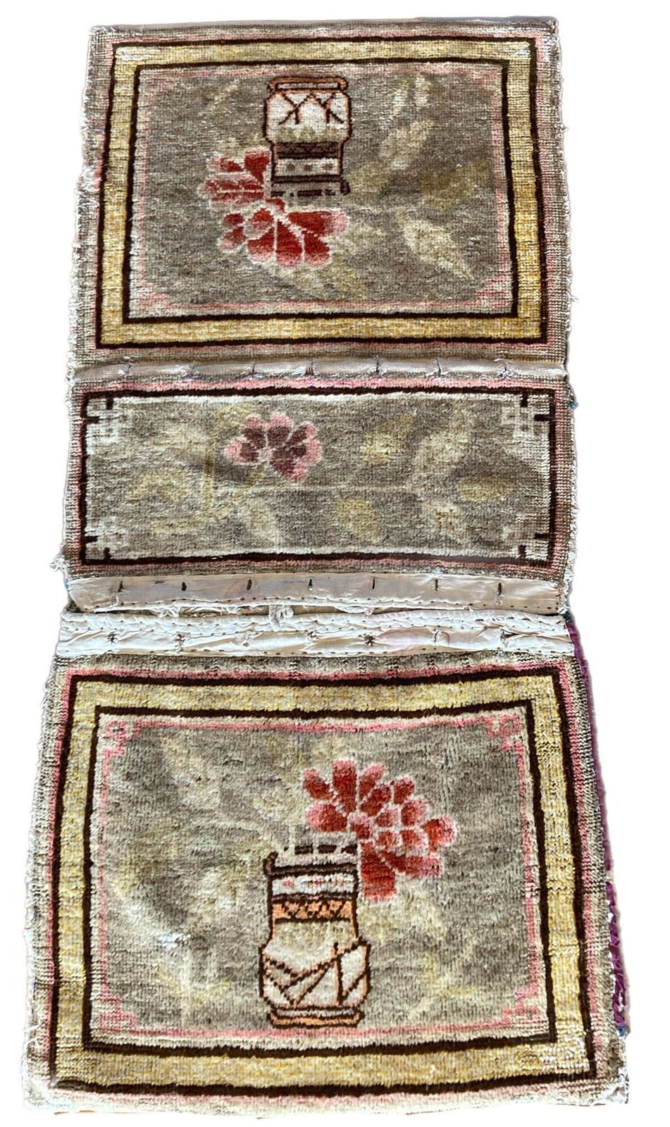Antique Chinese Khotan Saddlebag 1.22m X 0.50m photo furniture