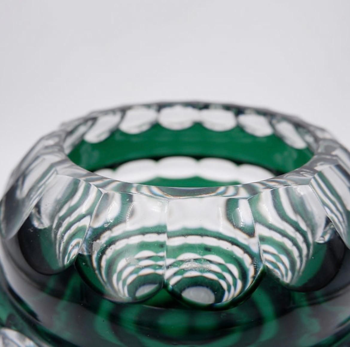 20th Century Crystal Art Deco Vase By Val Saint Lambert Att. To Charles Graffart photo Home Decor