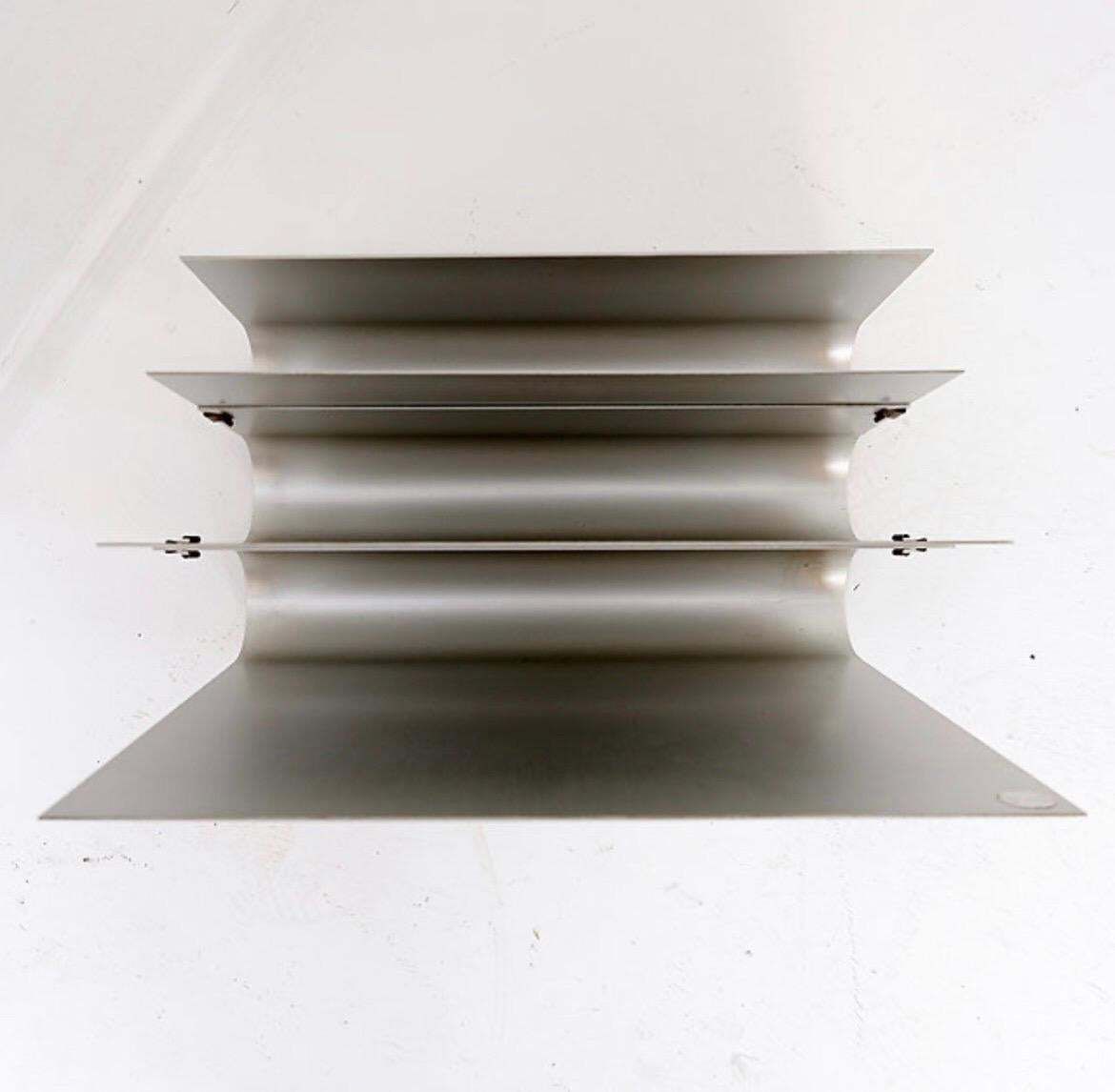 Aluminum Magazine Rack By Pierre Vandel For Espace Pierre Cardin, 1970s photo buy