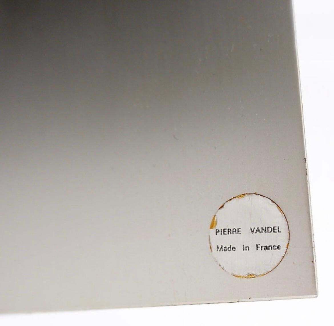 Home Decor Aluminum Magazine Rack By Pierre Vandel For Espace Pierre Cardin, 1970s photo
