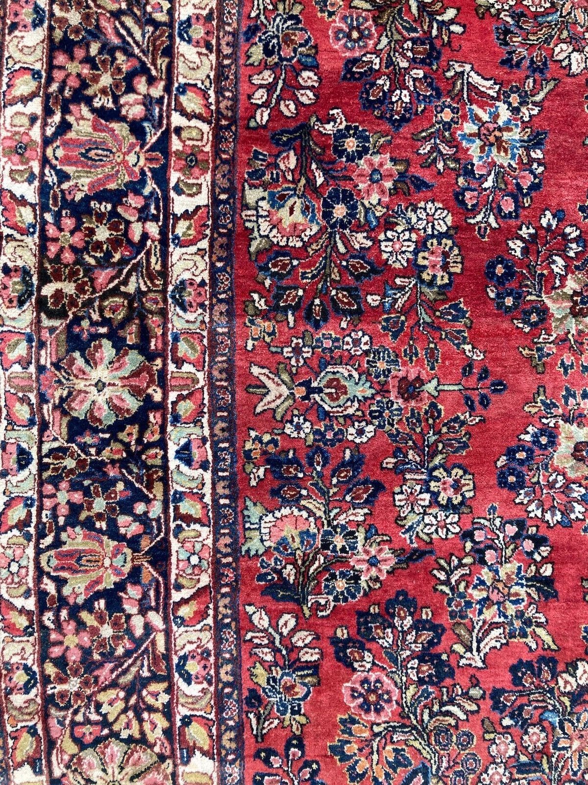 photo vinterior Antiek Sarouk tapijt 3,07 m x 2,45 m