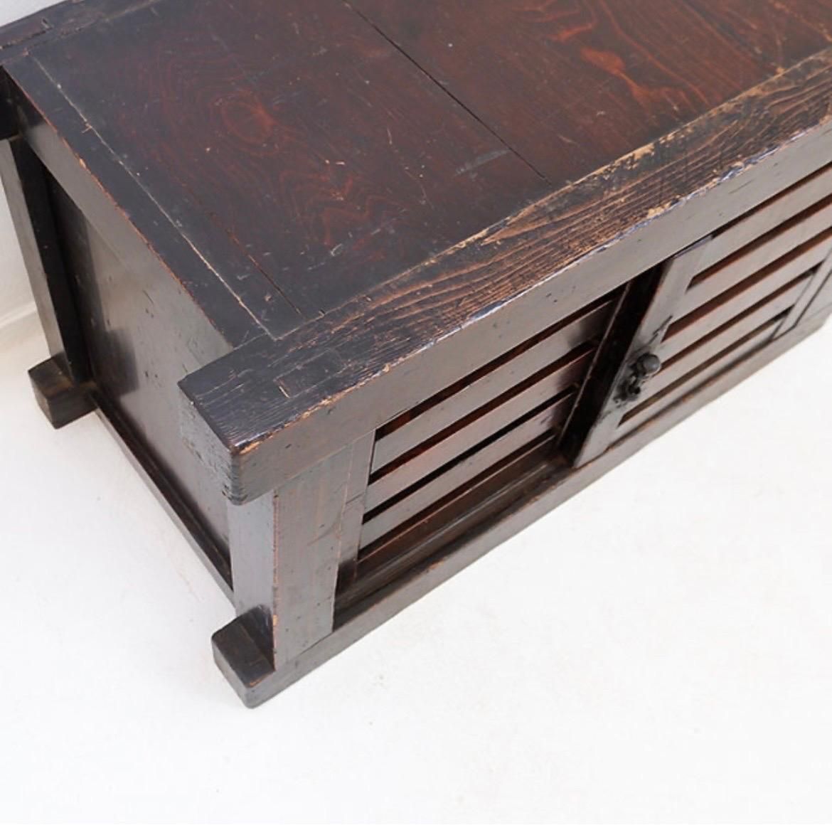 Mid 20th Century Japanese Todana Tansu, Softwood, Minimalist Design photo 1517.0