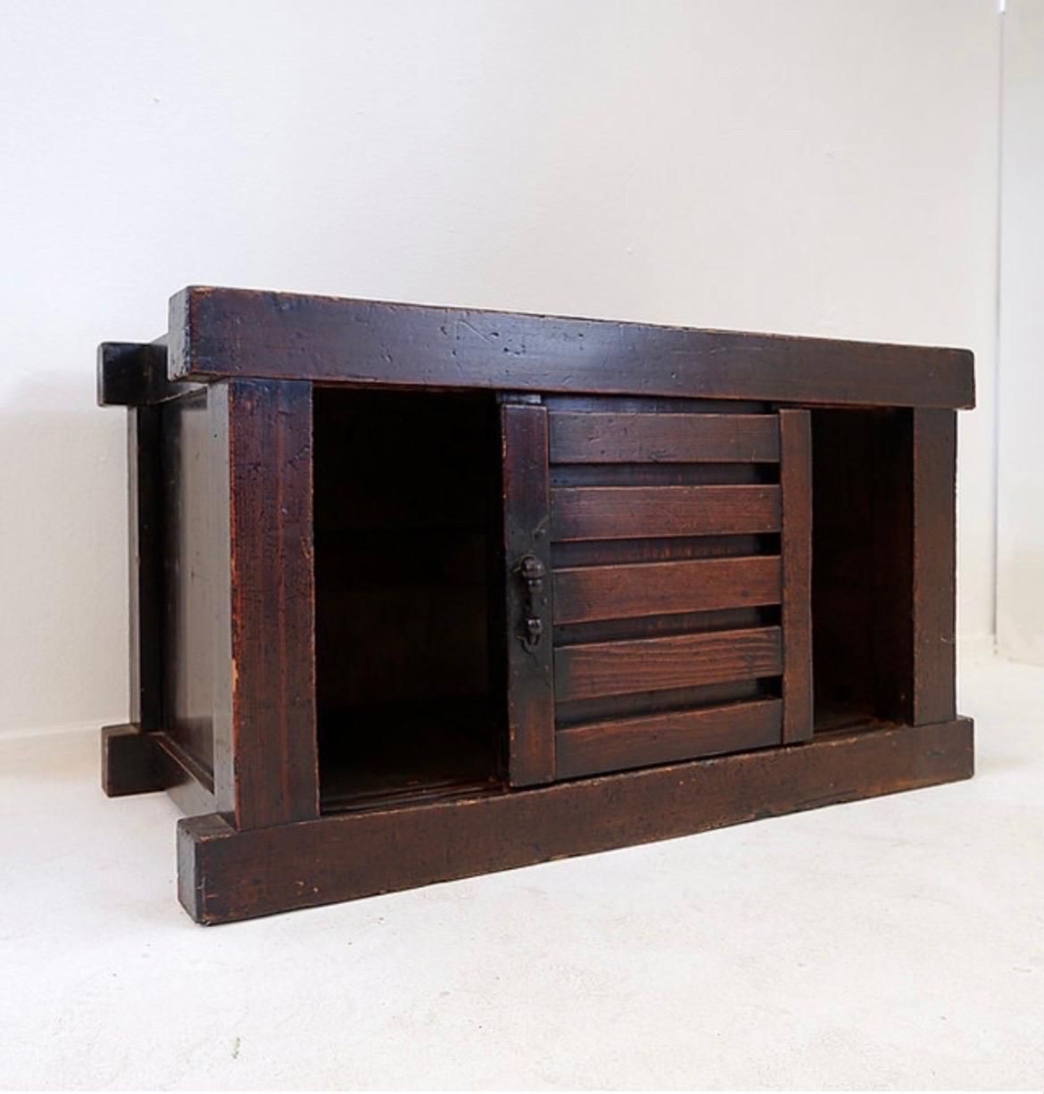 Mid 20th Century Japanese Todana Tansu, Softwood, Minimalist Design photo vintage