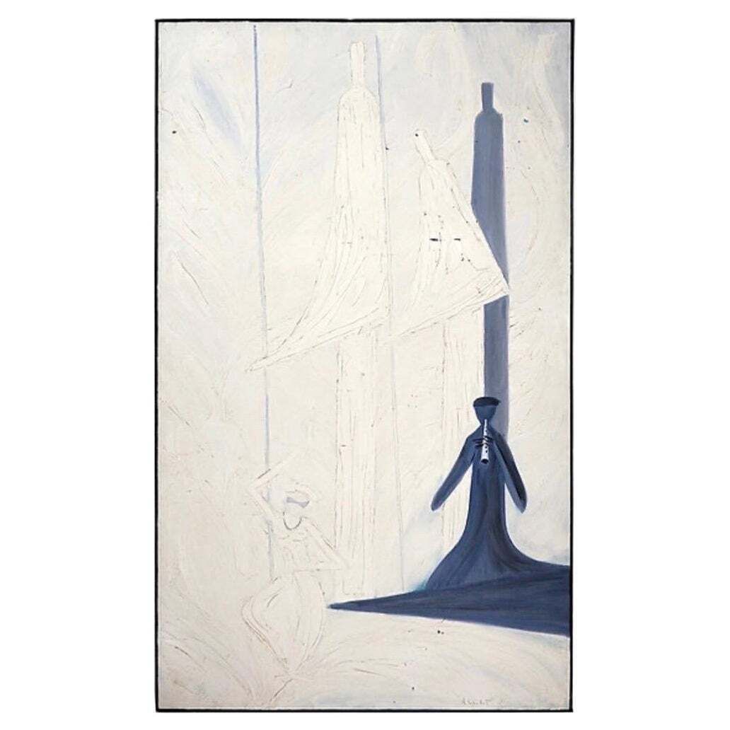 "La Danse Du Temps" R.Londot Painting On Canvas   Belgium