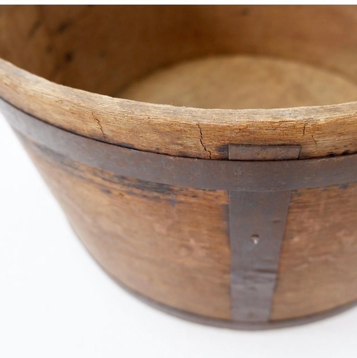 19th Century Antique Boisseau Decorative Bowl, Hardwood, France photo buy