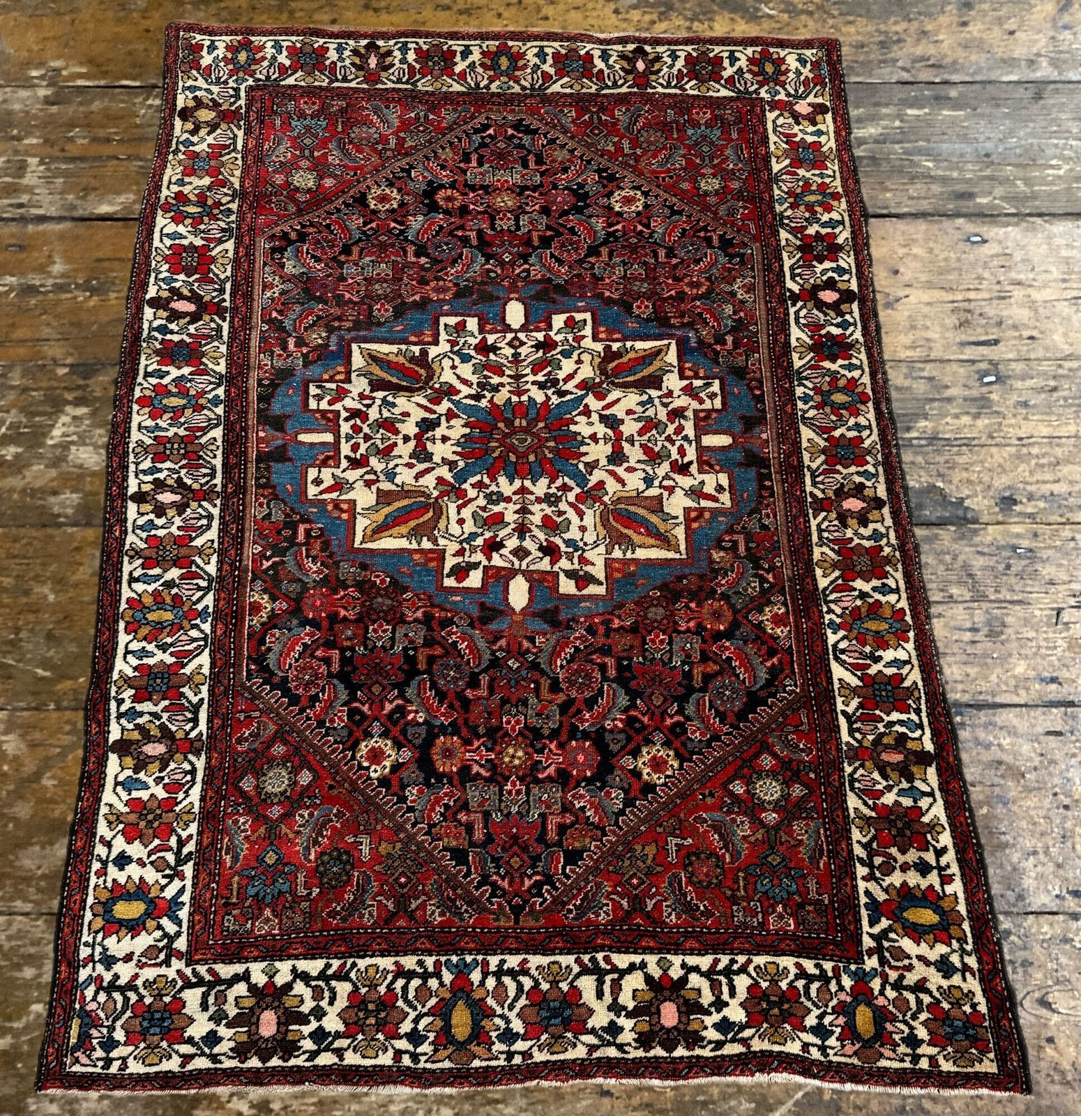 Antique Bidjar Rug 1.50m X 1.03m photo Textiles