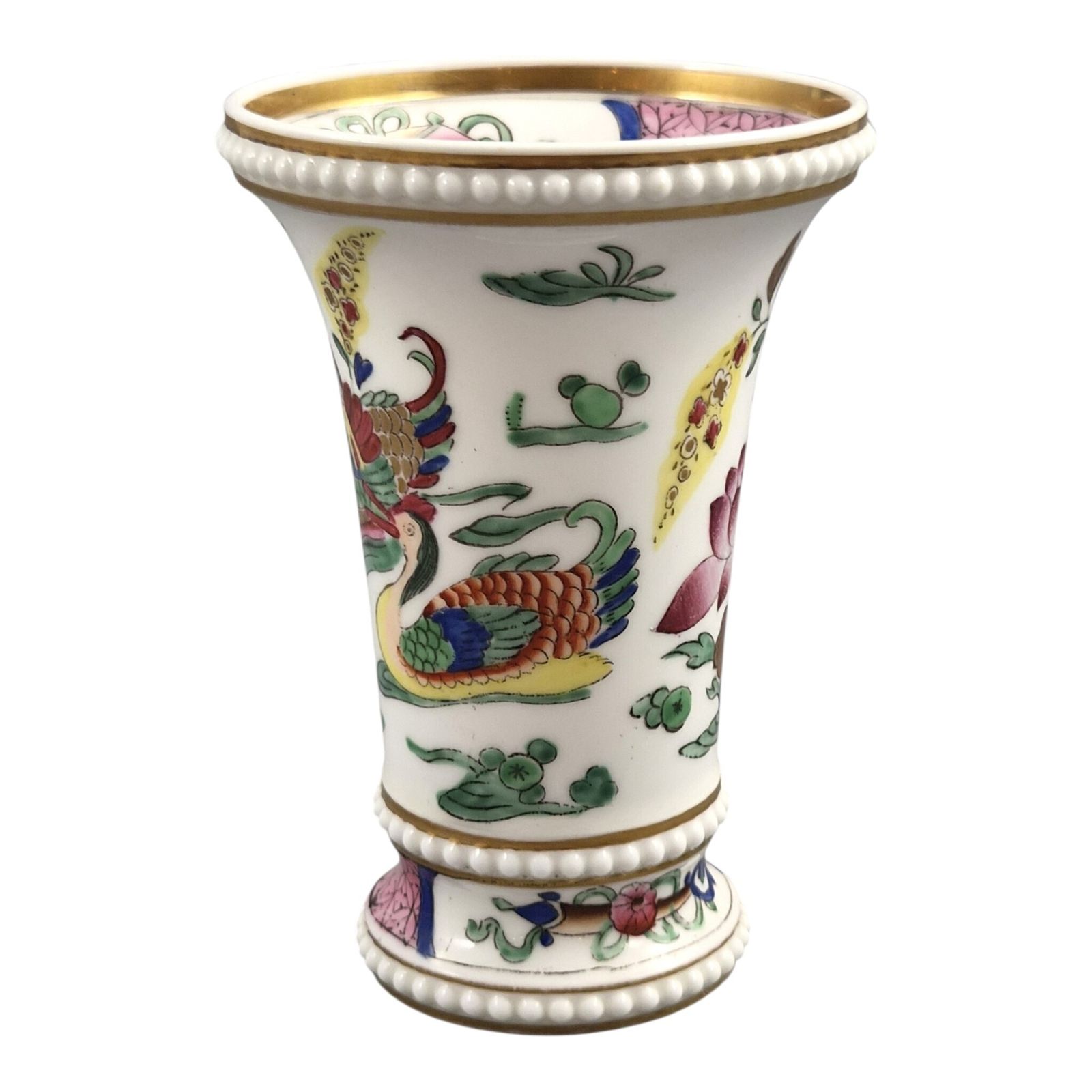 Regency Spode Chinoiserie Spill Vase With Mandarin Ducks, C. 1820–1825 photo furniture