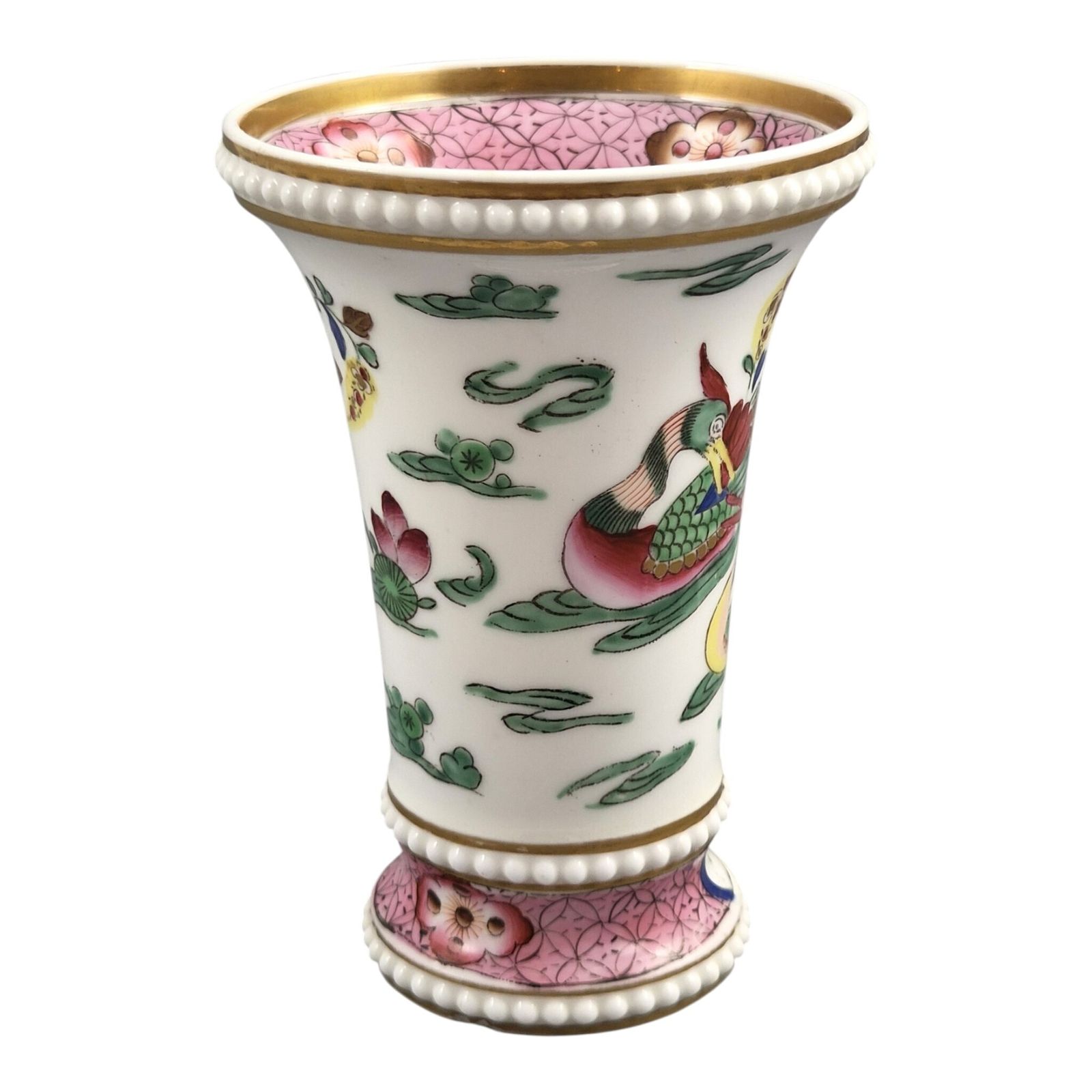 Regency Spode Chinoiserie Spill Vase With Mandarin Ducks, C. 1820–1825 photo 400.0