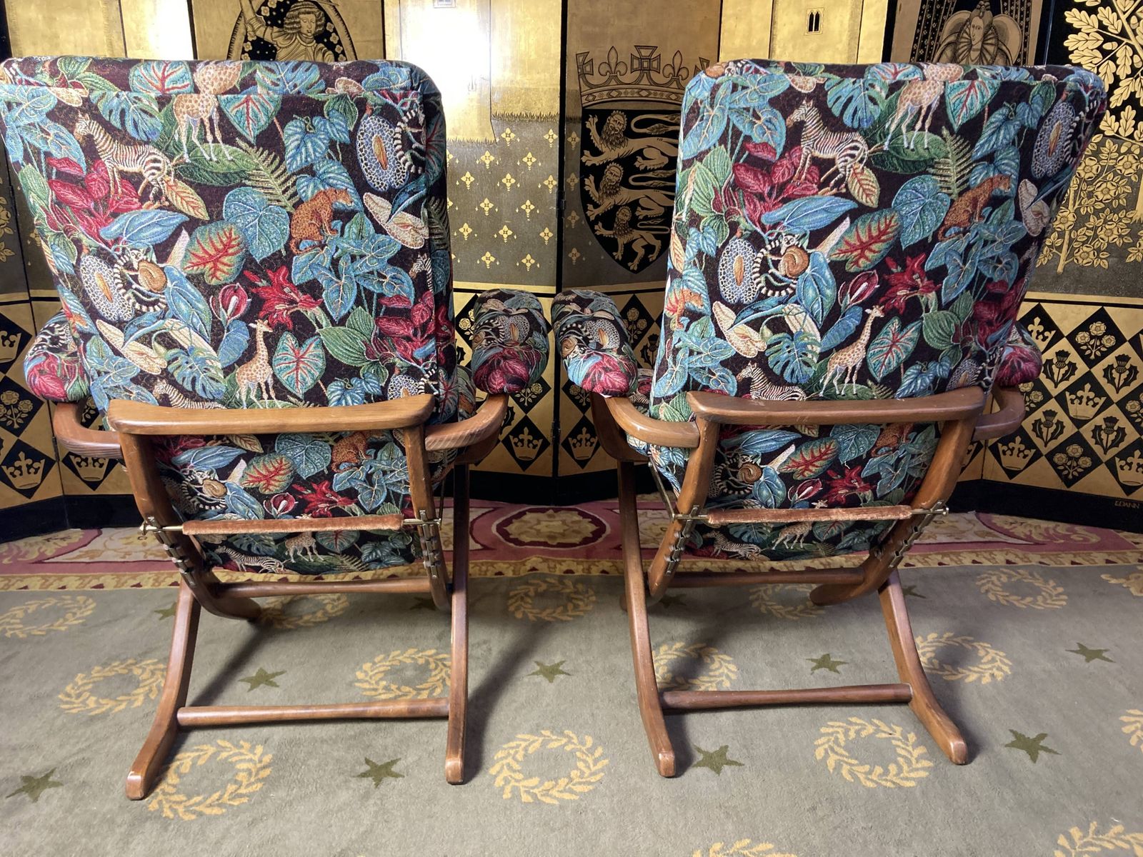 Pair Of Poly Comfort Armchairs And 1 Footrest photo vinterior