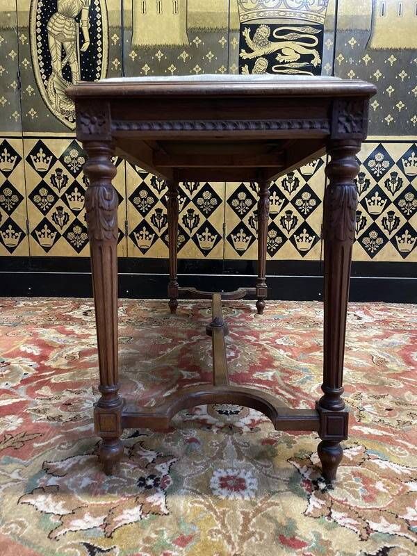 Louis XVI Style Piano Bench With Fabric Seat photo furniture