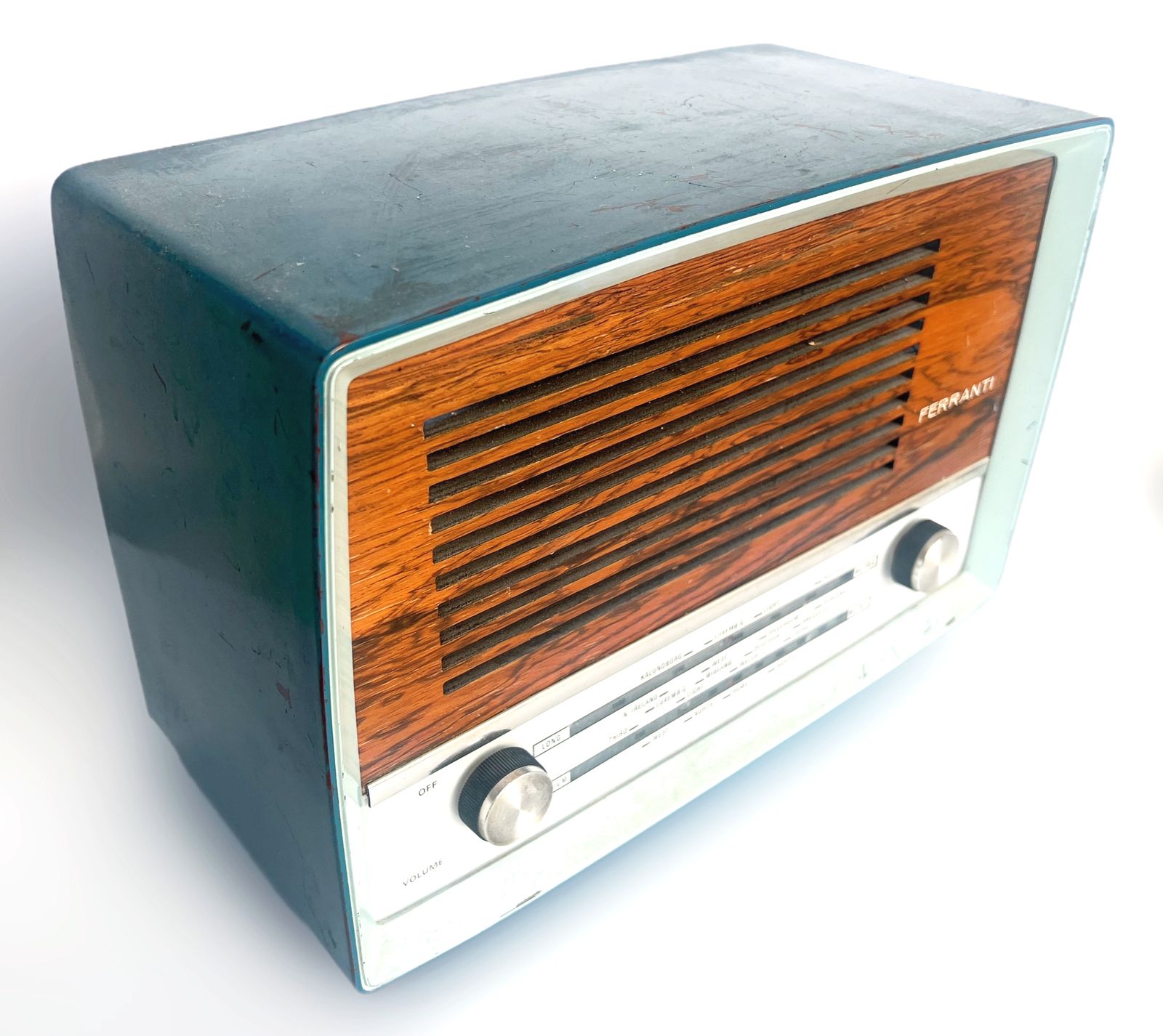 1950s Ferranti 5700 Transistor Bakelite Cabinet And Wood Grain Radio photo furniture