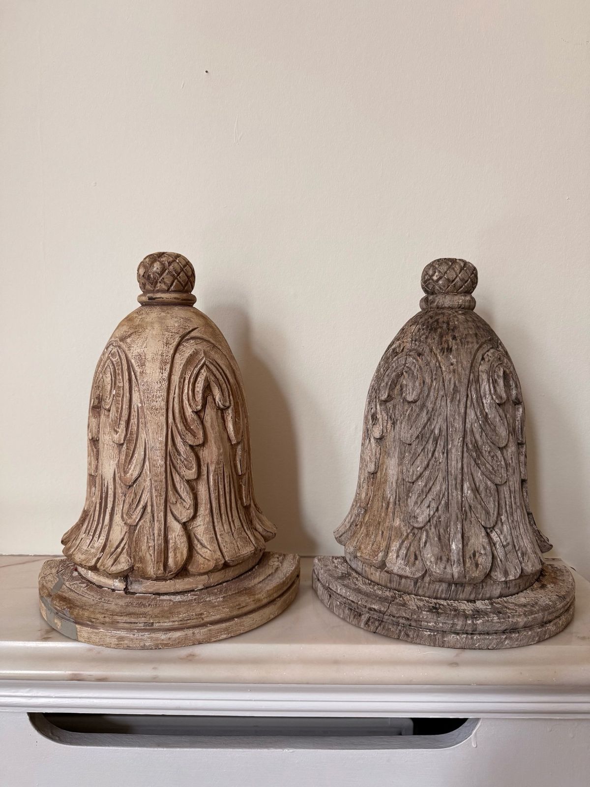 Wooden Wall Pedestals, Mid 20th Century photo vinterior