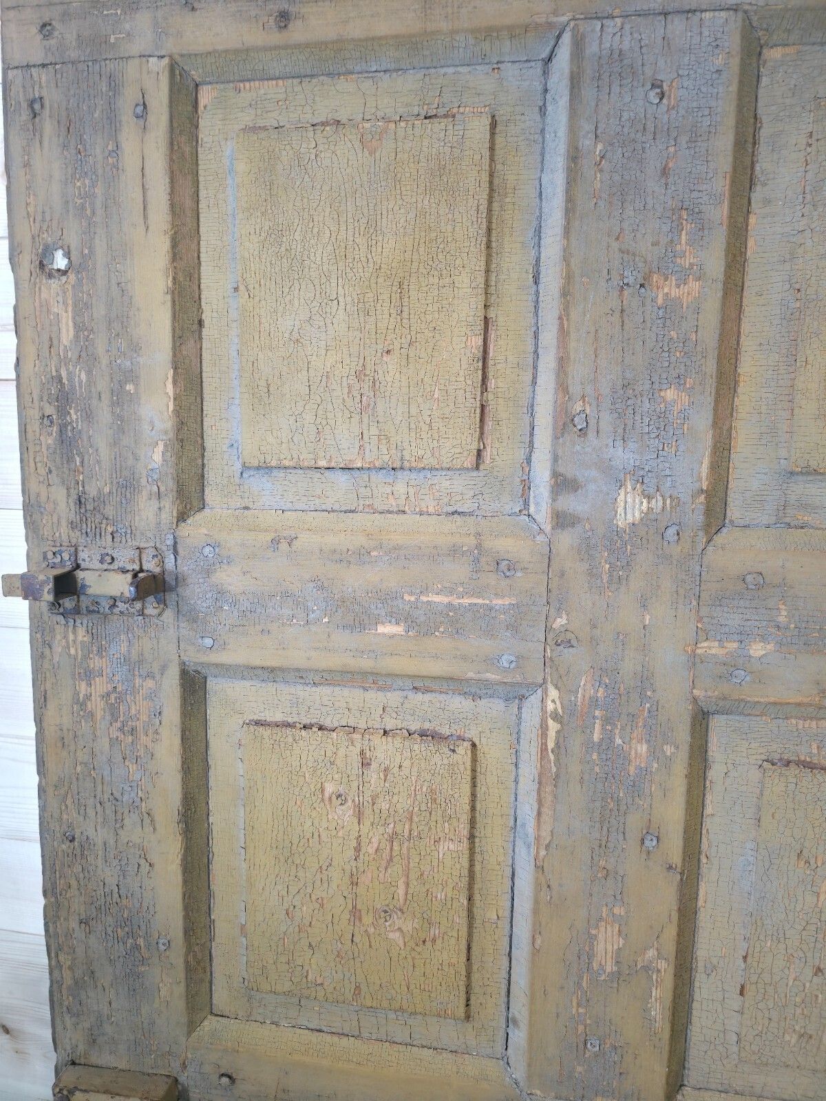 Antique French 19th Century Rustic Wooden Vineyard Cellar Door photo 300.0