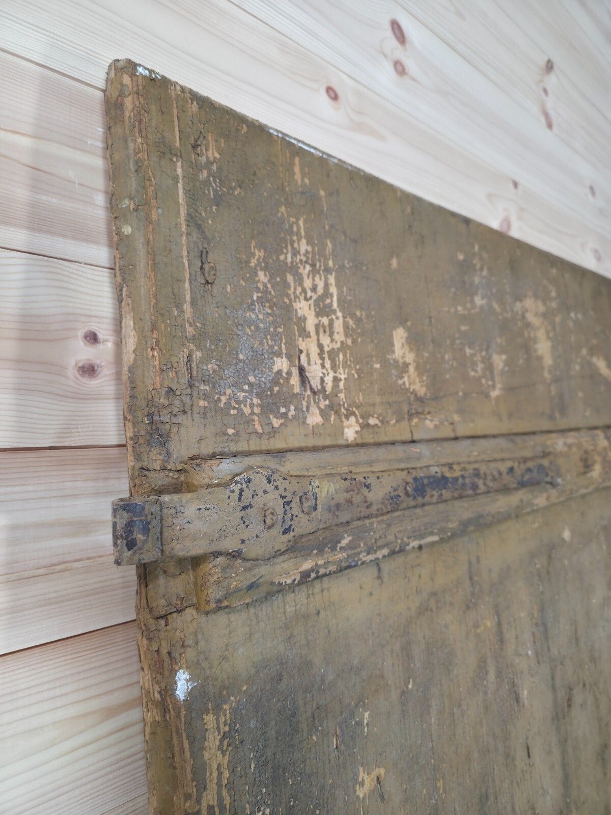 photo for sale Antique French 19th Century Rustic Wooden Vineyard Cellar Door