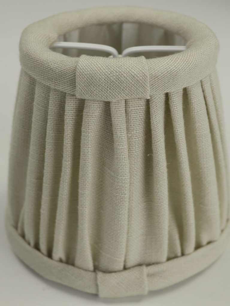 Mini Clip On Candelabra Lampshade – Natural | Handmade In The Uk photo buy