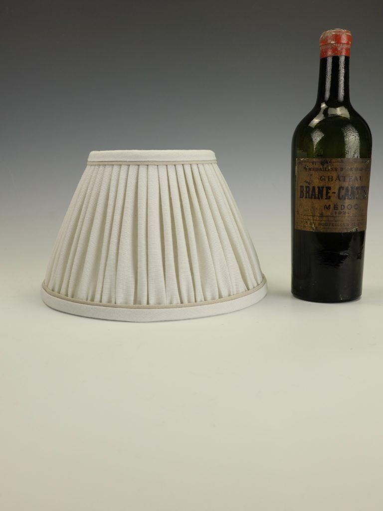 Small Empire Lampshade – Ecru With Stucco | Handmade In The Uk photo for sale