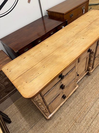 Victorian Pine Lancashire Dresser photo vinterior